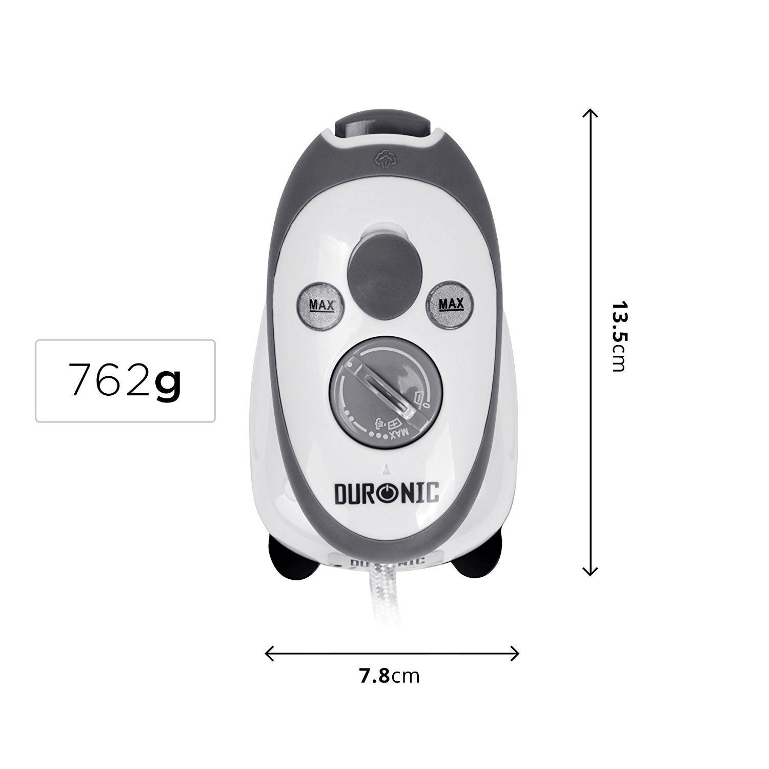 Duronic Reise-Dampfbügeleisen SI2 Reisebügeleisen, 375W Minibügeleisen, 50ml Wassertank – Bild 2 von 5