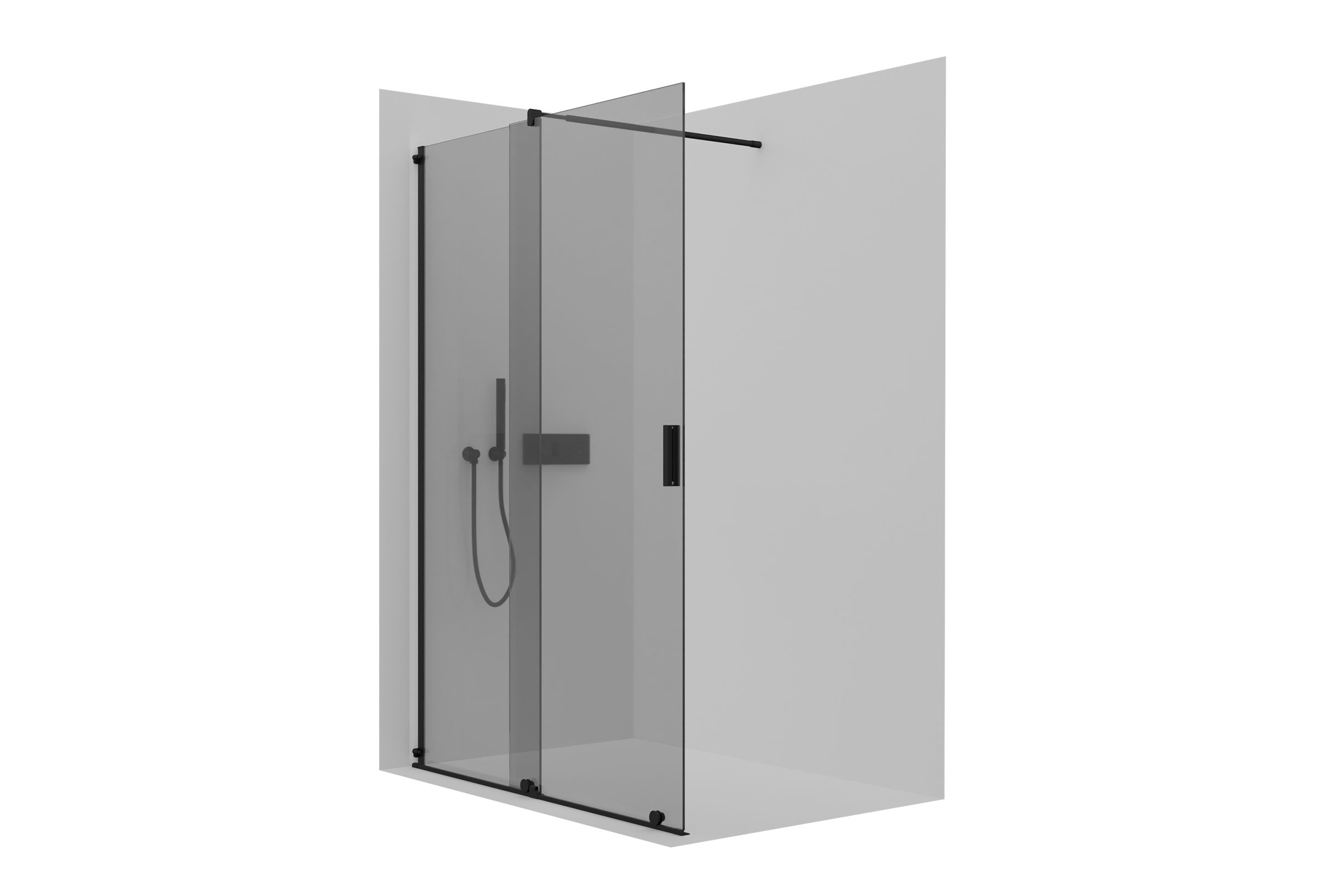 Bernstein Walk-in-Dusche NT101, Glasstärke: 8mm Echtglas günstig online kaufen