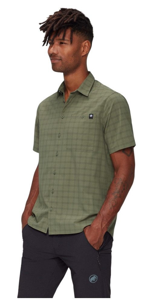 Mammut Outdoorhemd Wanderhemd Lenni Kurzarm 2025 (mit Brusttasche) grün Her günstig online kaufen