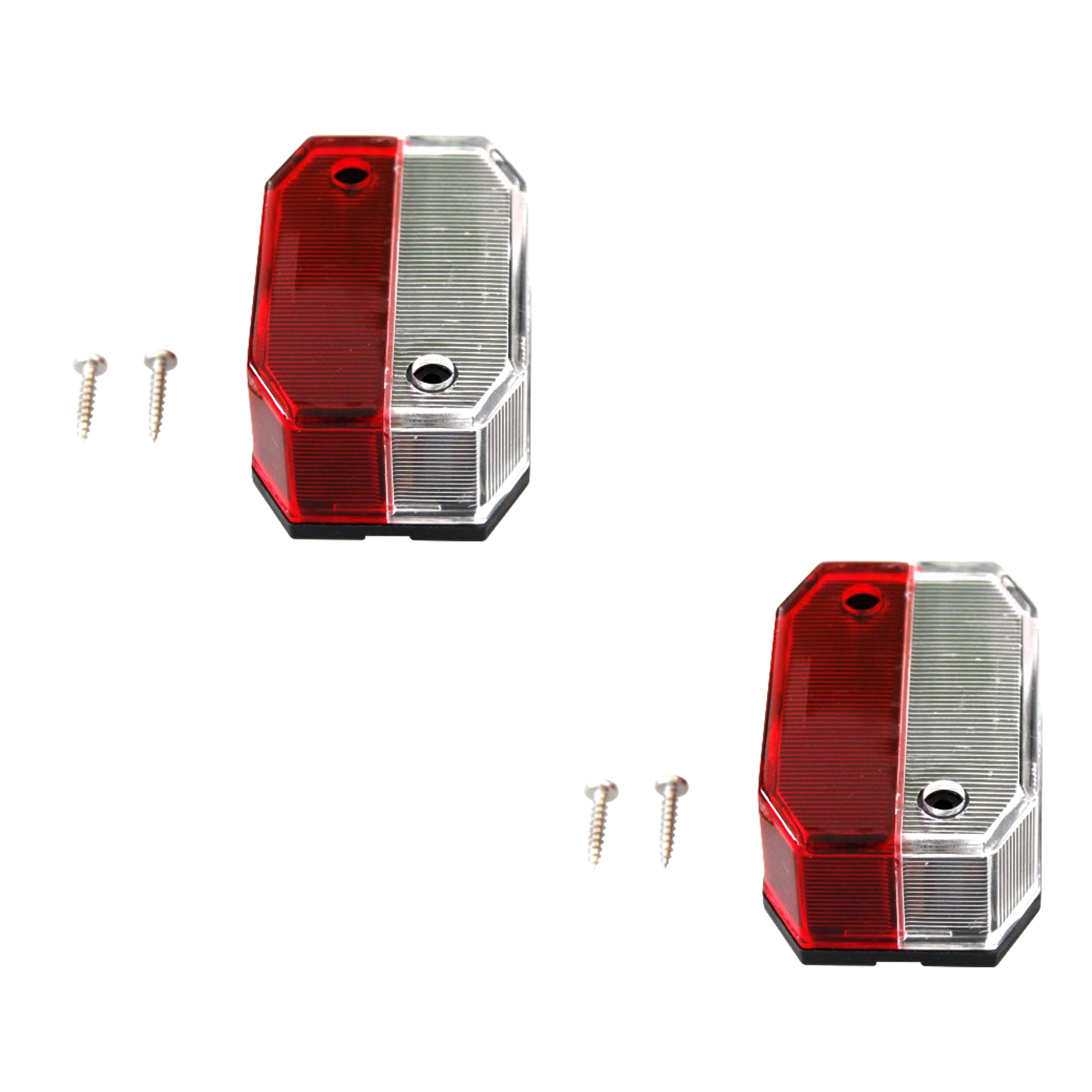 Rot rot/weiß, Positionsleuchte - Umrissleuchte / Flexipoint Anhänger-Rückleuchte Leuchtmittel, Weiß Aspöck ohne