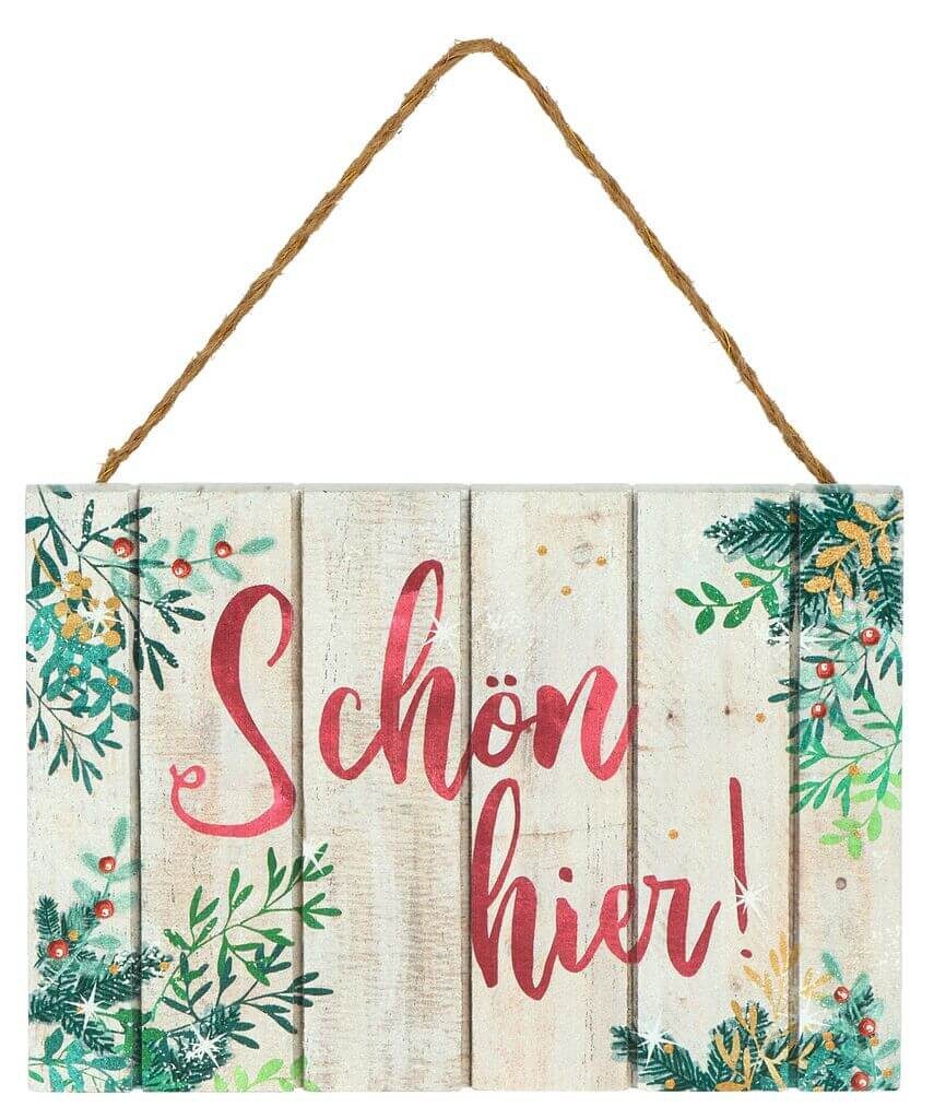 moses Weihnachtsfigur Dekoschild Winterwunder, sortiert