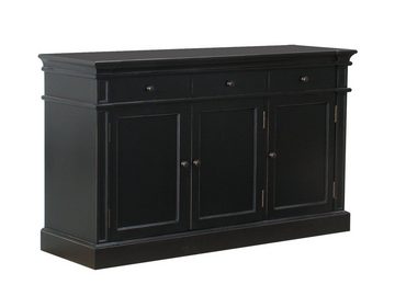 ebuy24 Sideboard Amaretta Sideboard antik schwarz patiniert, mit 3