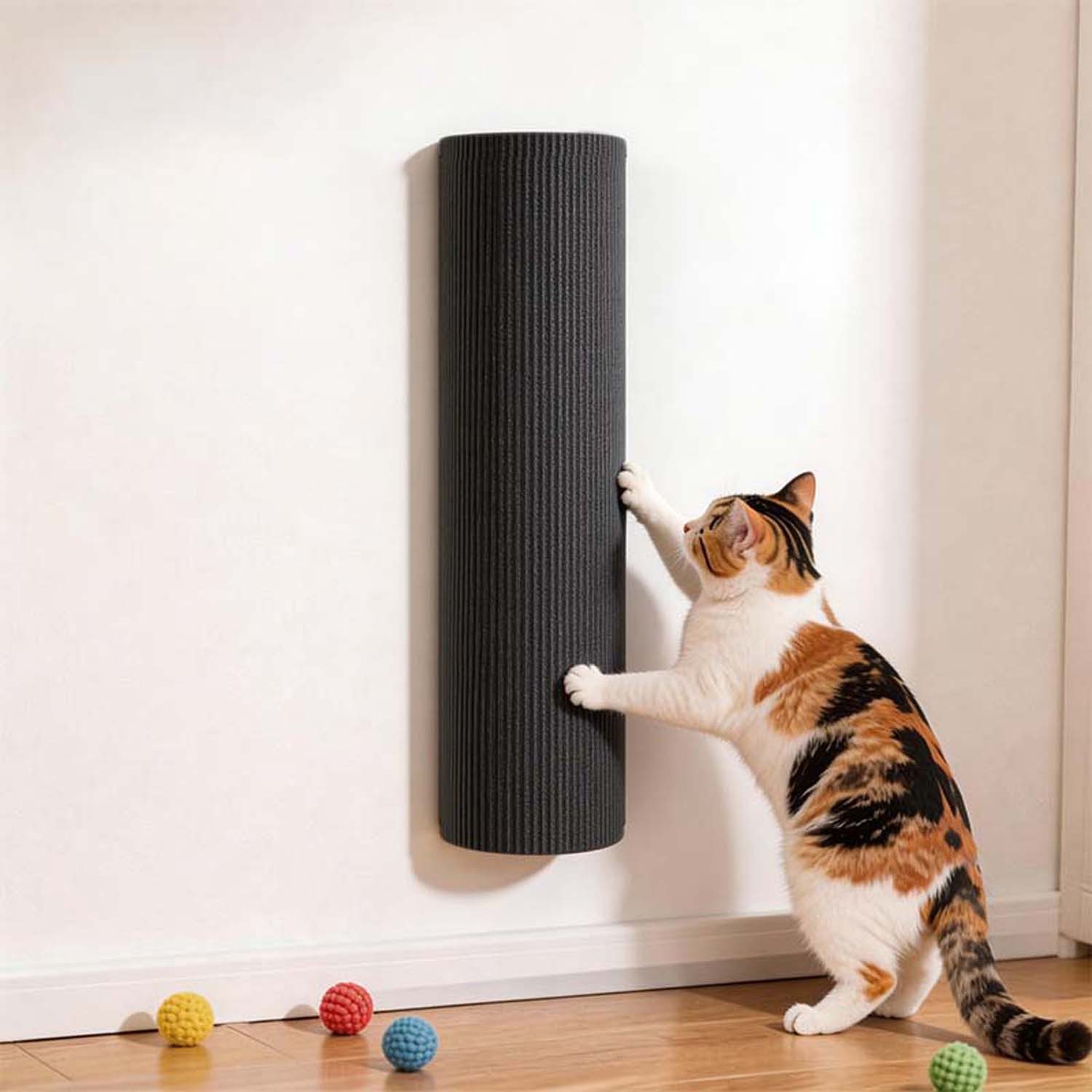 Ledander Kratzmatte Selbstklebende Katzenkratzbaum Katzen Klettergerüst, Kein Stanzen