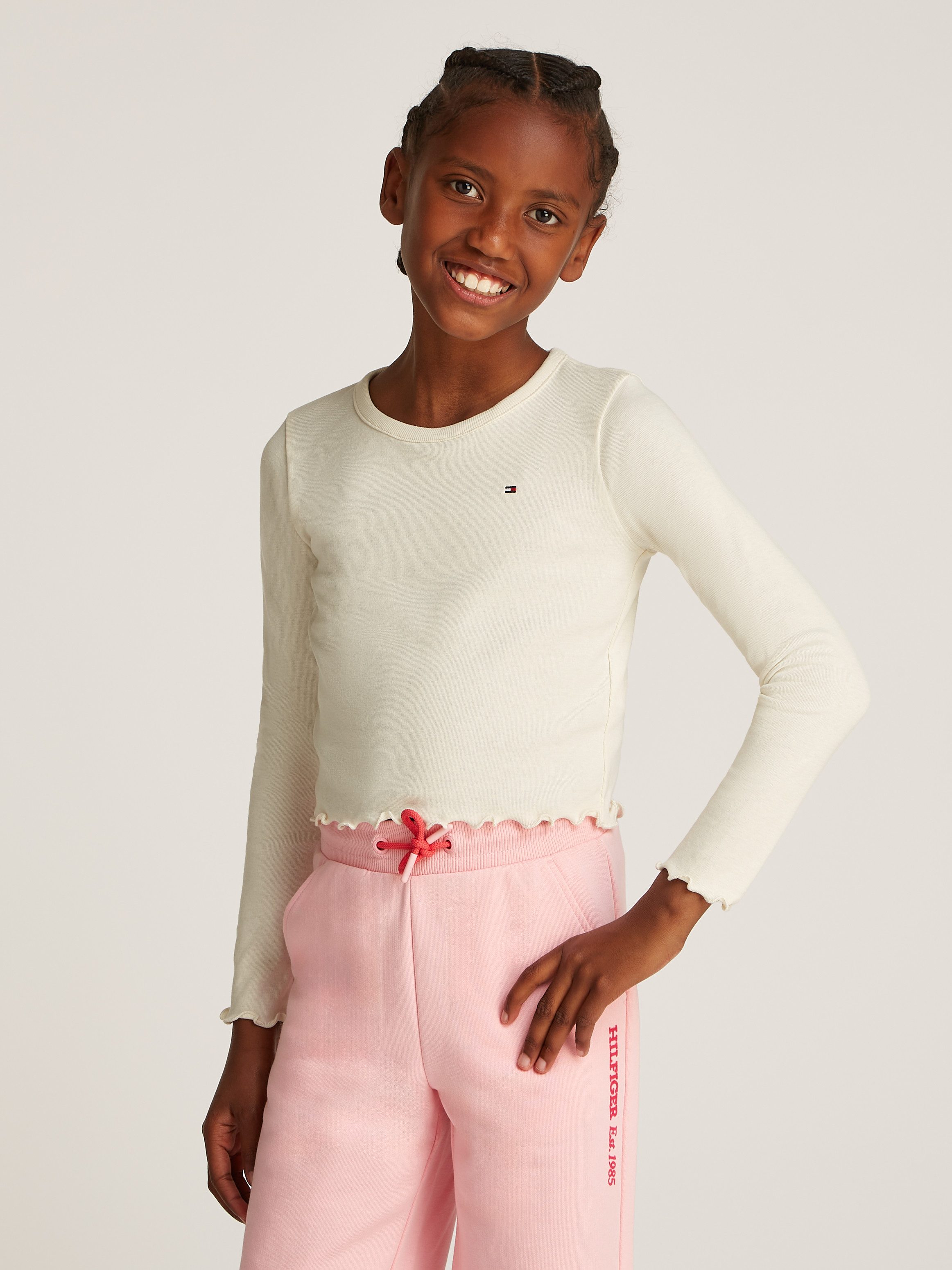 Tommy Hilfiger Langarmshirt SLUB KNIT TOP günstig online kaufen