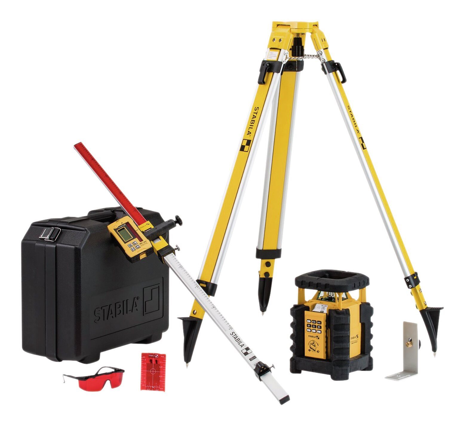 Stabila Punkt- und Linienlaser, Rotationslaser LAR 350 9-teilig