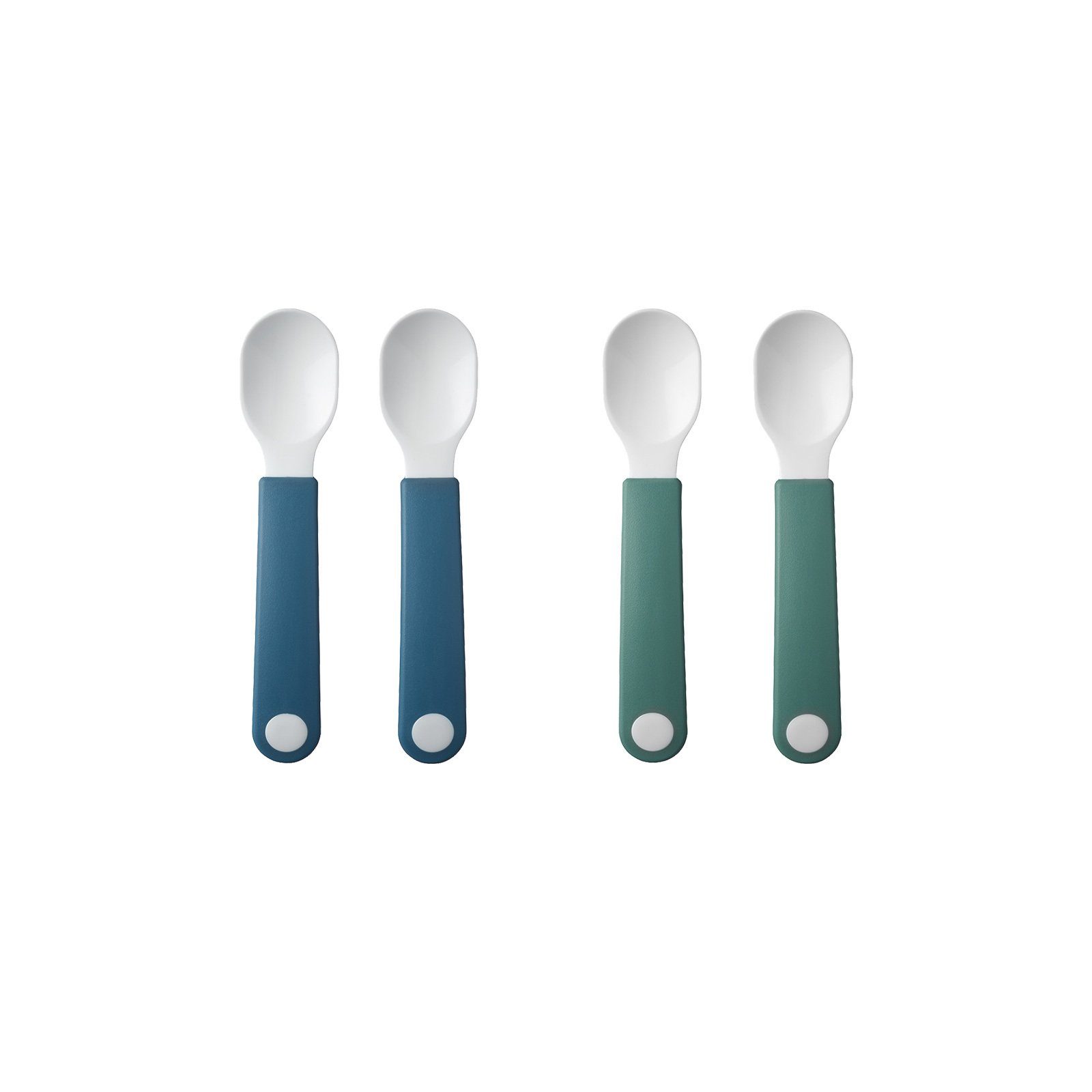 Mepal Kinderbesteck Mio Lernlöffel 4er Set (4-tlg), Kunststoff, Spülmaschinengeeignet