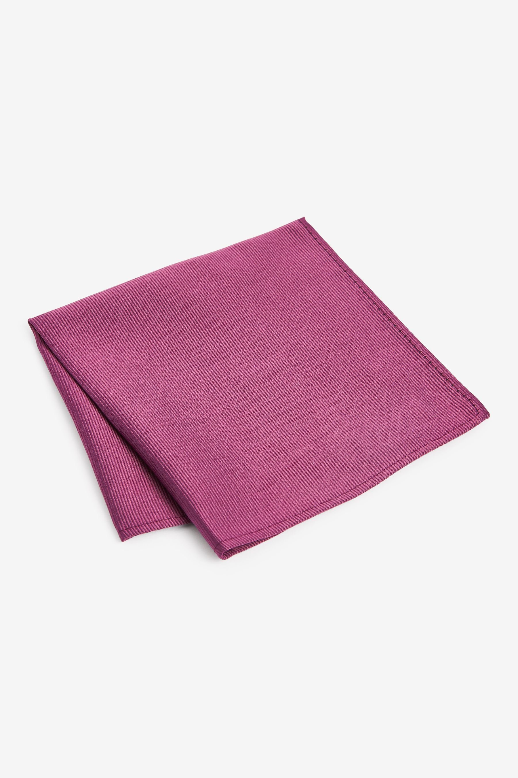 Next Einstecktuch Einstecktuch aus recyceltem Polyester-Twill, (1-St) Mauve Purple