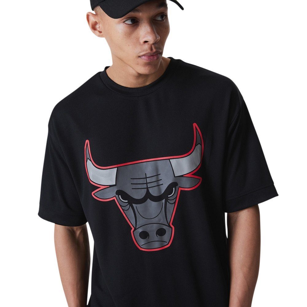 New Oversized Era Chicago OUTLINE Bulls Print-Shirt