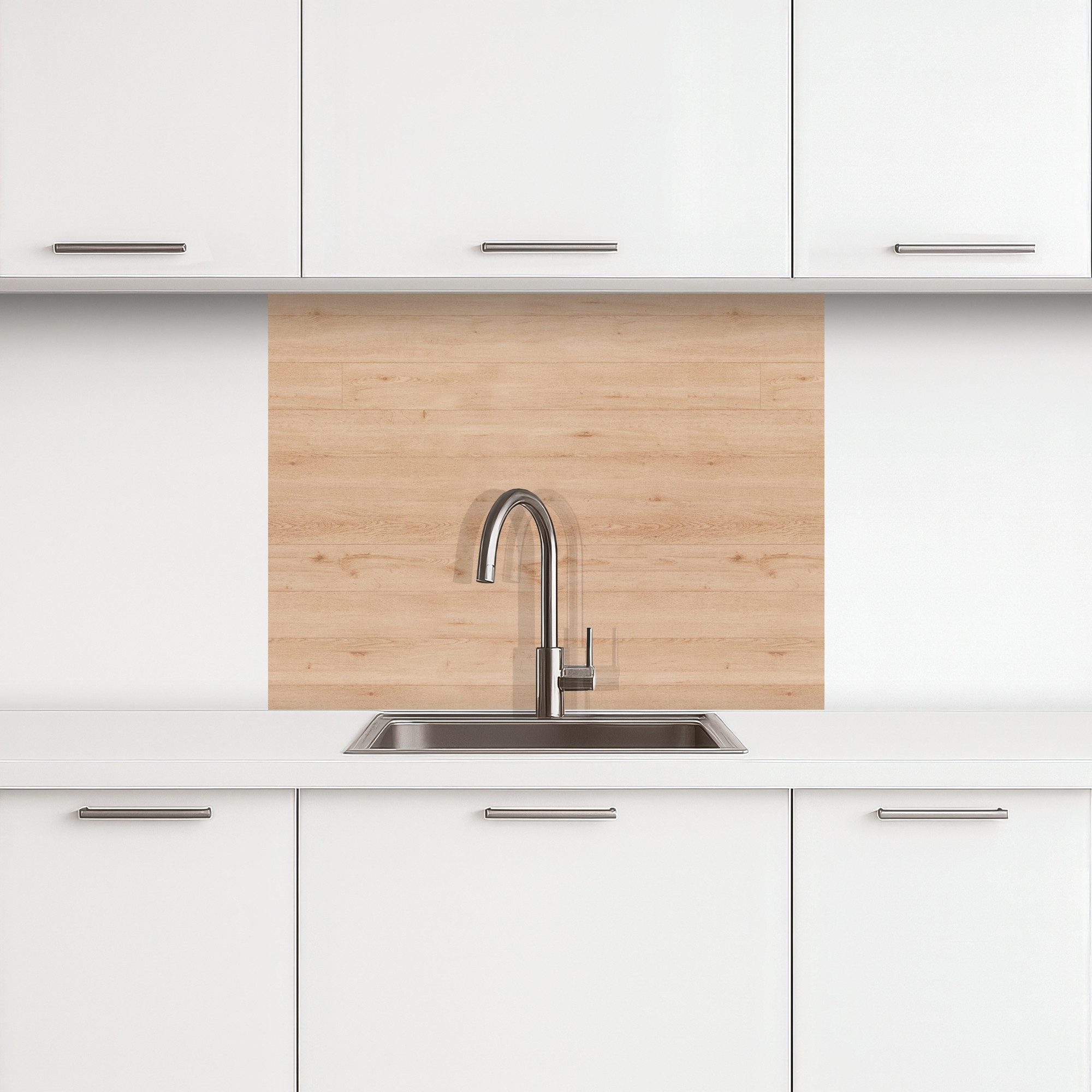 KitchenYeah Küchenrückwand selbstklebend Holz - Muster - Regale, (1-tlg), S günstig online kaufen