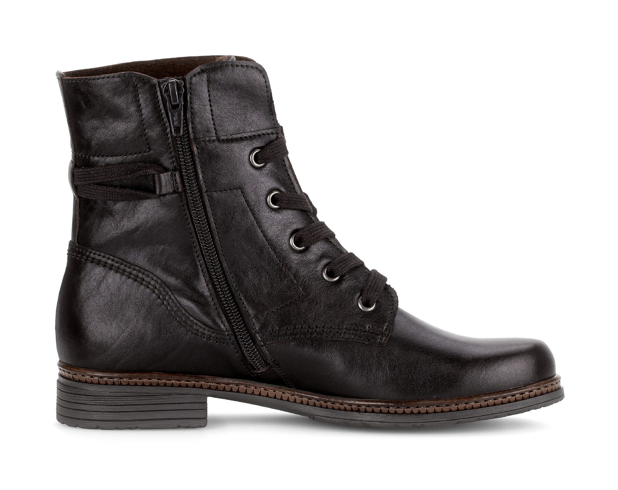 Gabor Schnürstiefelette, Schnürboots, Businessschuh mit Blockabsatz