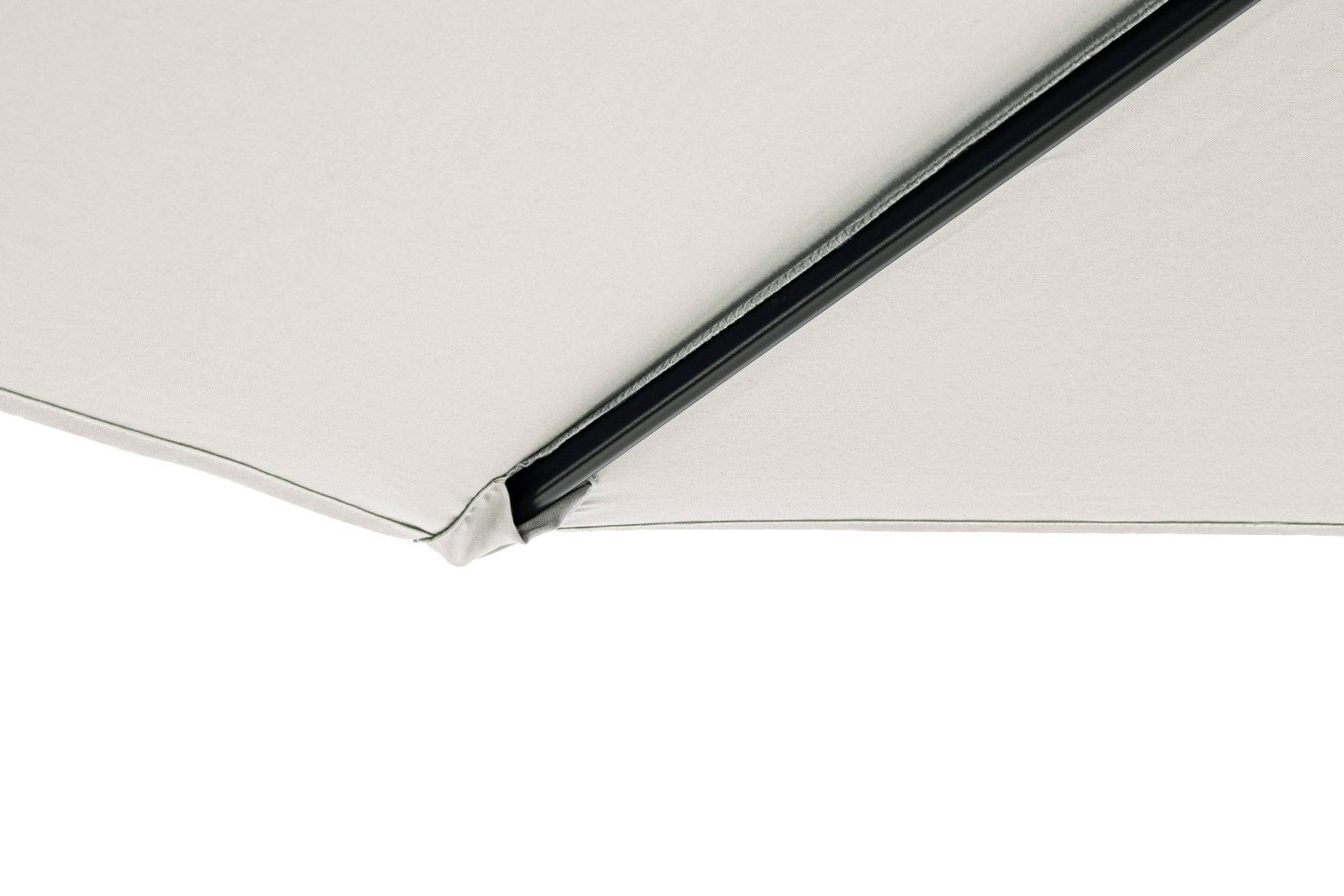 Bizzotto Sonnenschirm KALIFE, Grau, Ø 300 cm, Aluminium, Kippfunktion, Polyesterschirm