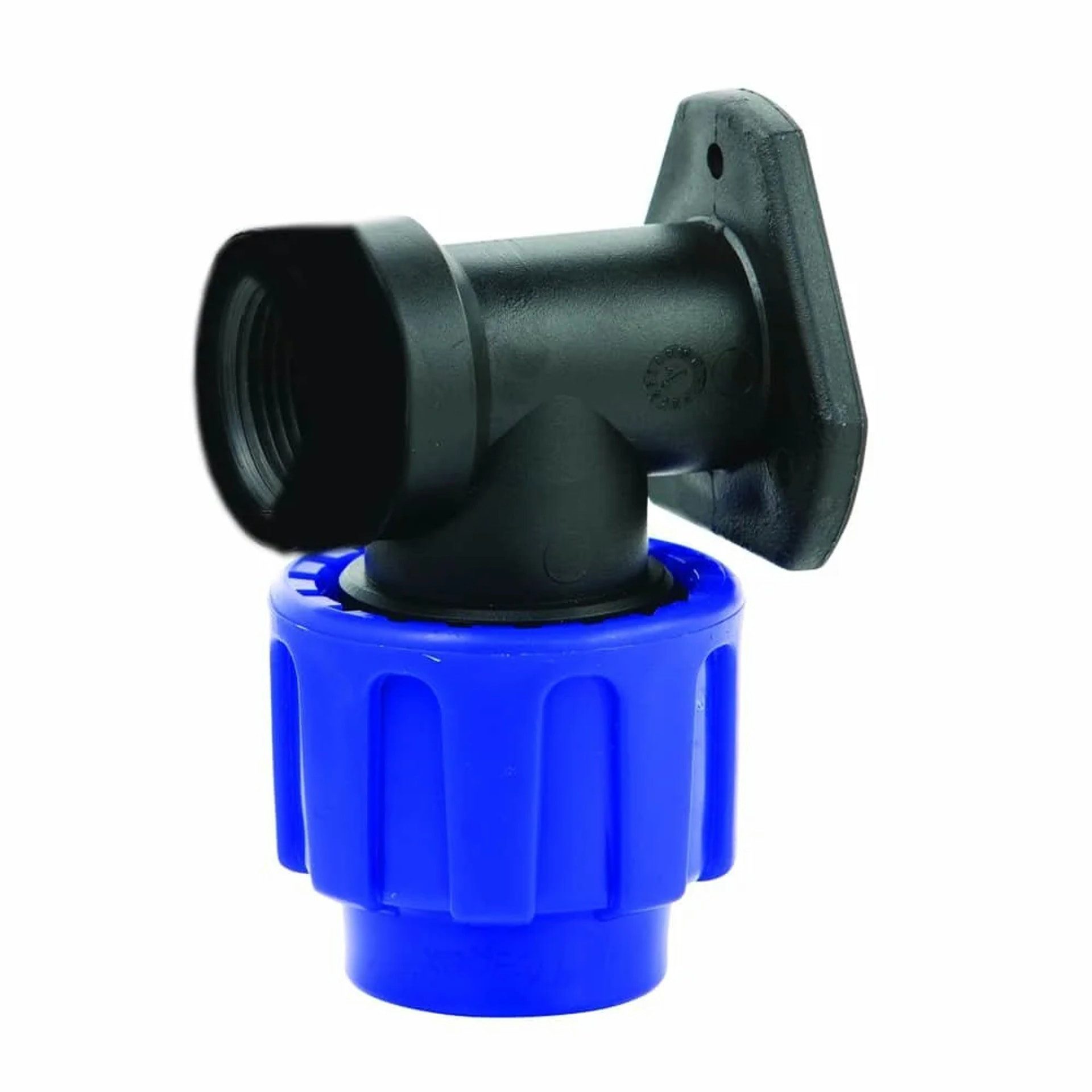 Cepex Wandhalterung PP PE Rohr Verschraubung 90° Wandhalterung 25 x 3/4" IG