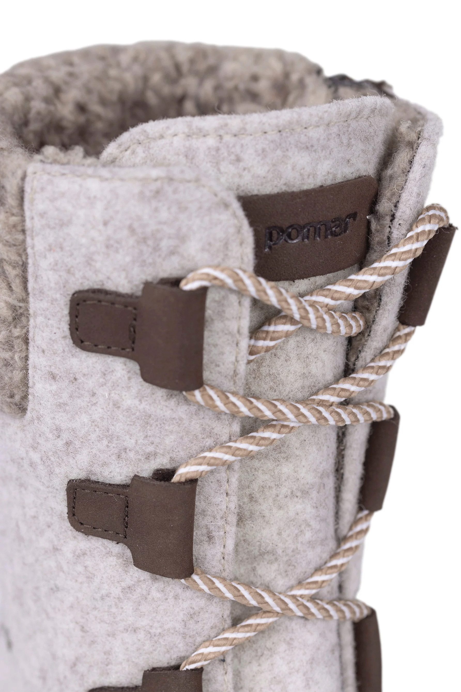 Pomar Reki GTX (Filzstiefel, wasserdicht, breit, extrem warm) hellgrau Damen Winterstiefel