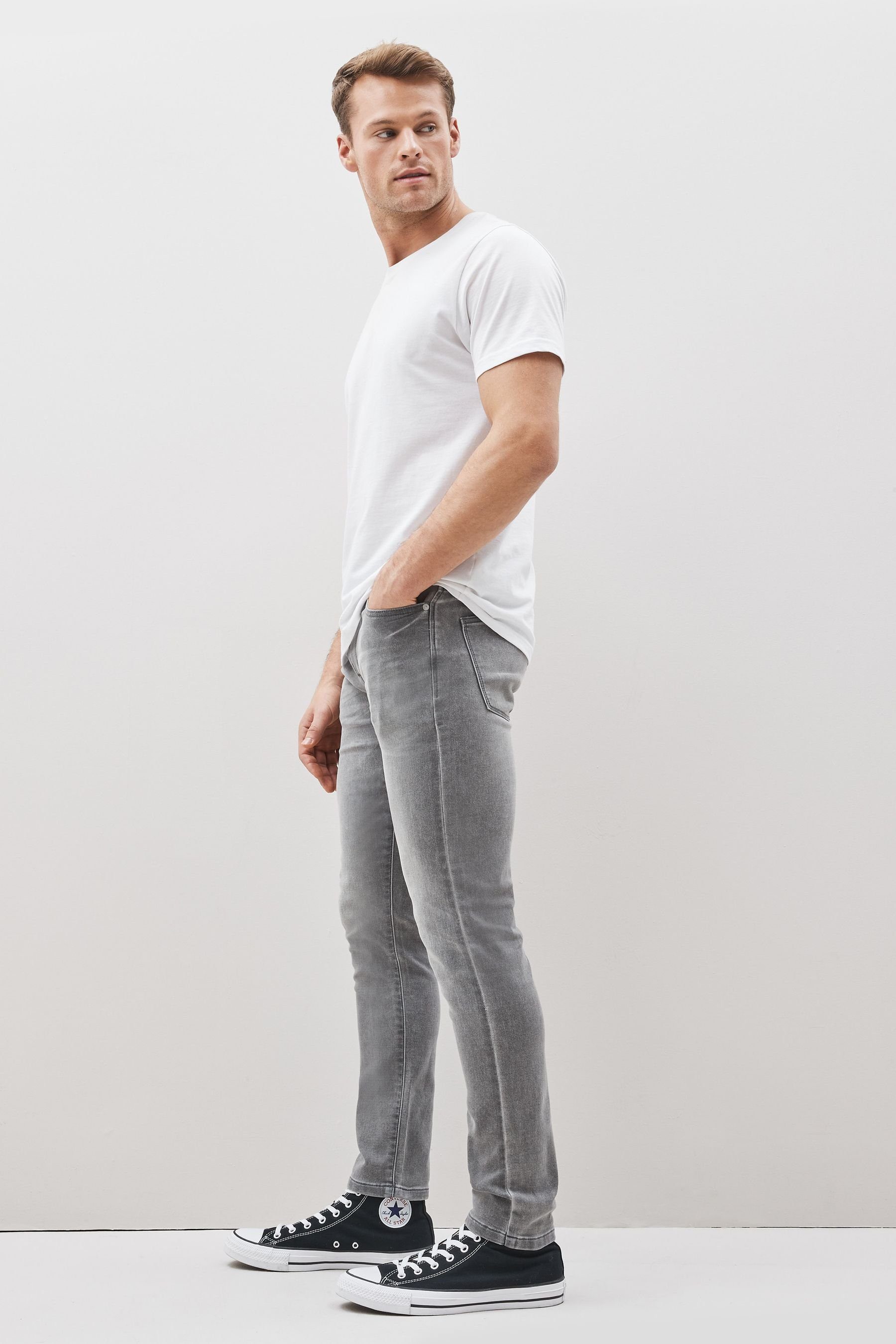 Next Skinny-fit-Jeans (1-tlg) Grey Light