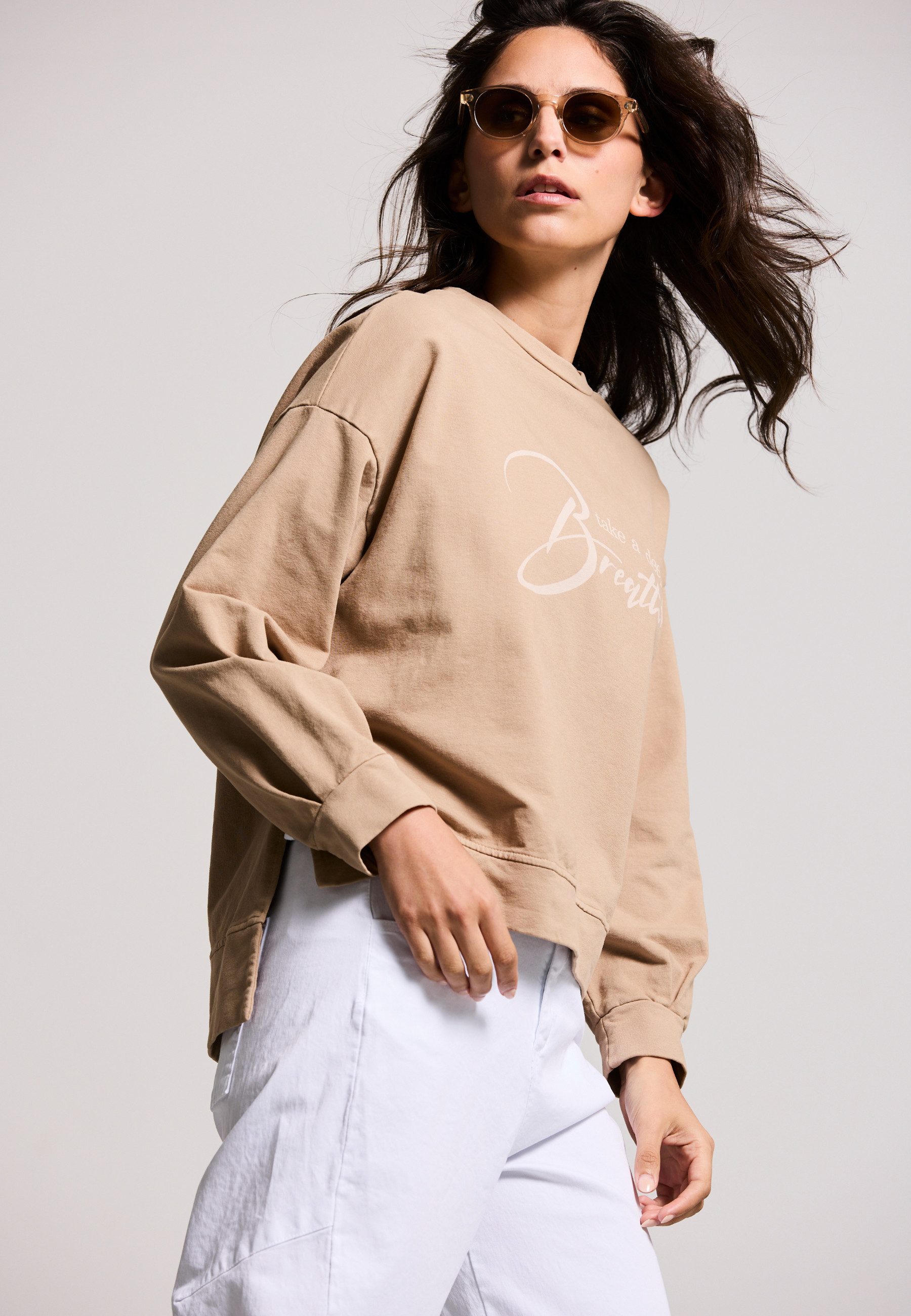 Andijamo-Fashion Sweatshirt BREATH Statement-Print günstig online kaufen
