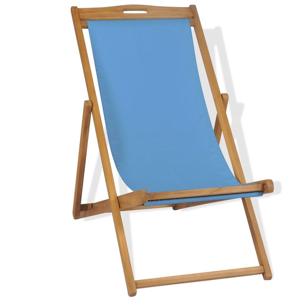 cm Blau Liegestuhl Teak Gartenstuhl furnicato 56×105×96