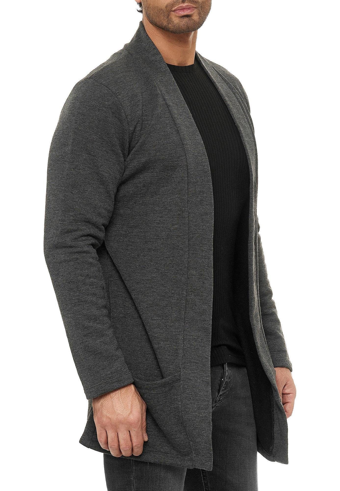 RedBridge Cardigan mit Schalkragen Strickjacke mit offenem Design Weich und angenehm zu tragen – Bild 3 von 5