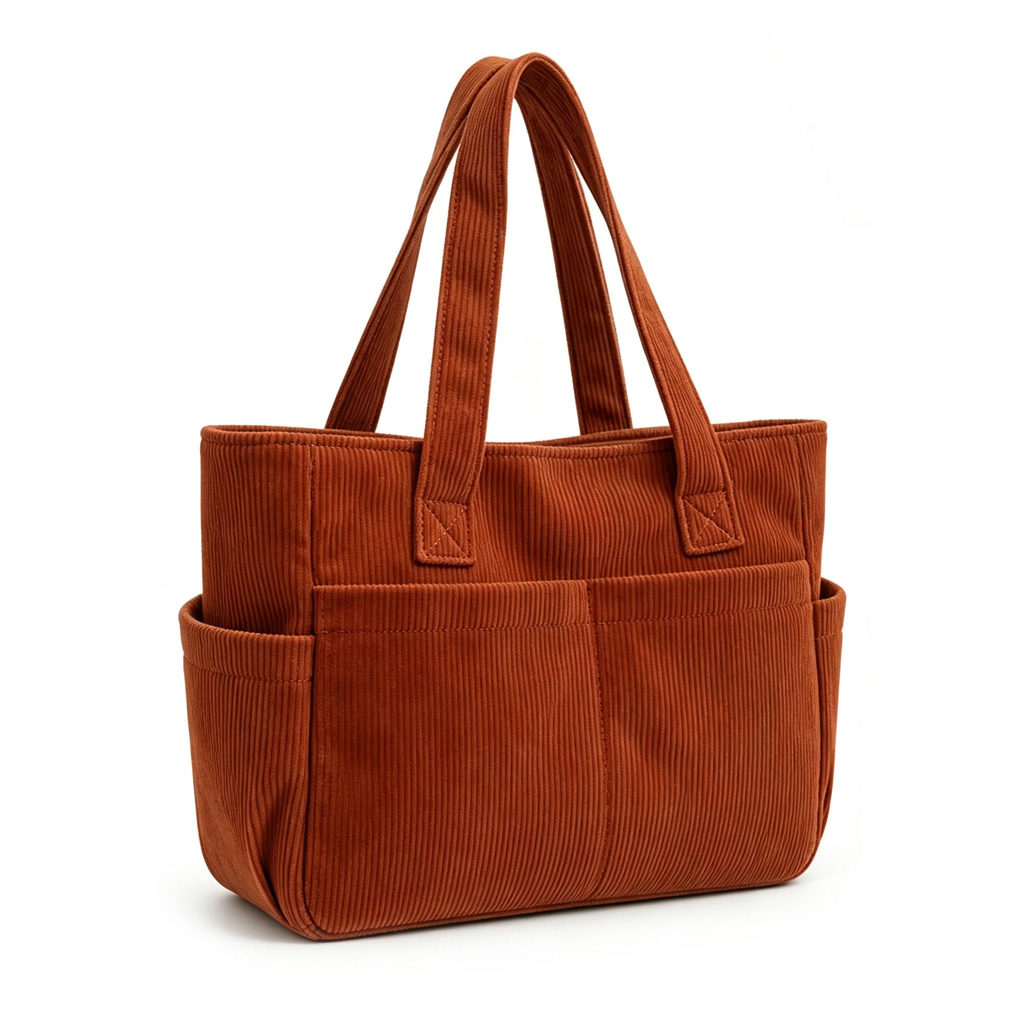 nsihing Schultertasche Damen-Cord-Schultertasche, große Tote-Bag Einkaufstasche/Handtasche, Faltbare Umhängetasche für Arbeit, Schule, Fitnessstudio und Reisen