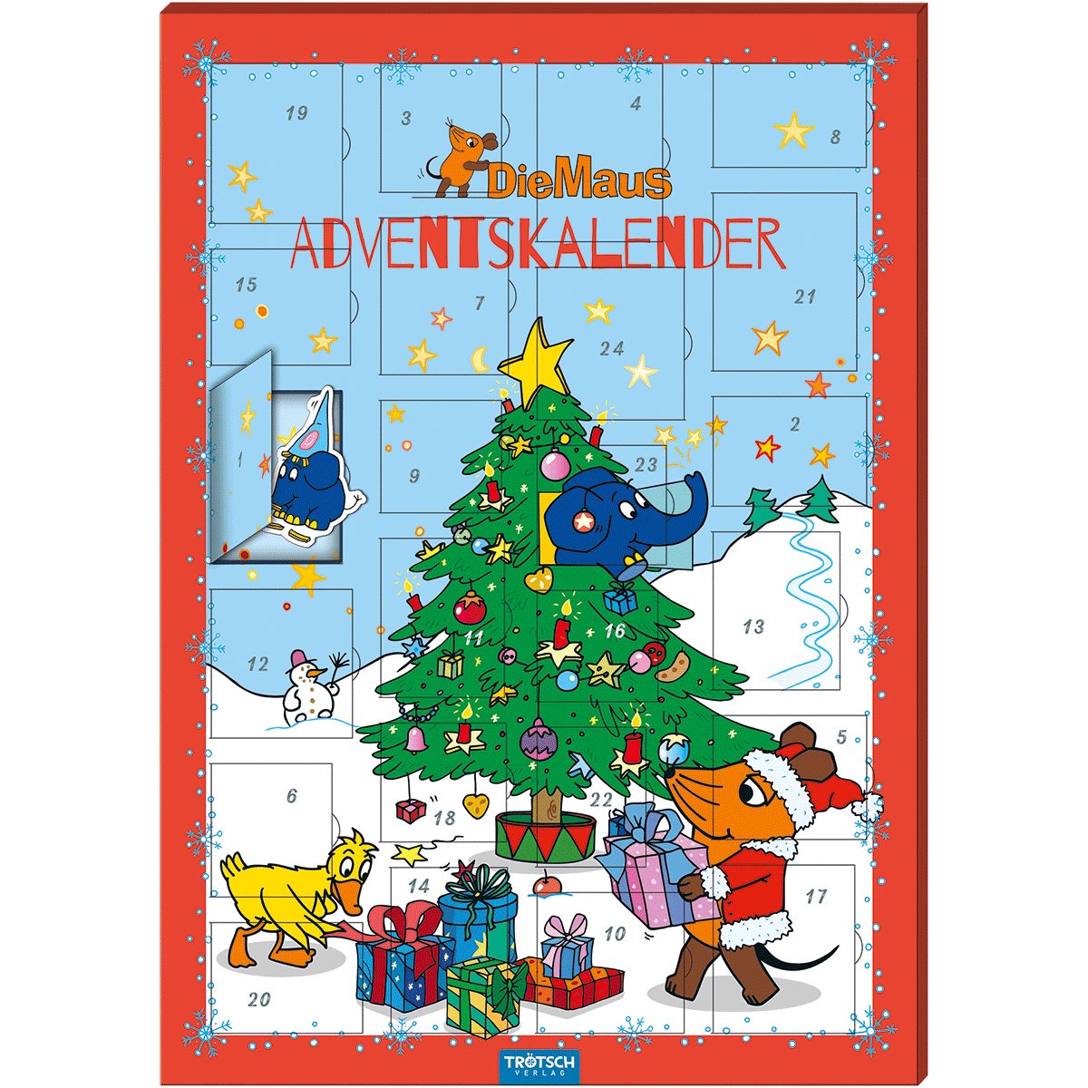 Spielzeug-Adventskalender Magnet-Adventskalender \"Die Maus\": mit 24 Magneten