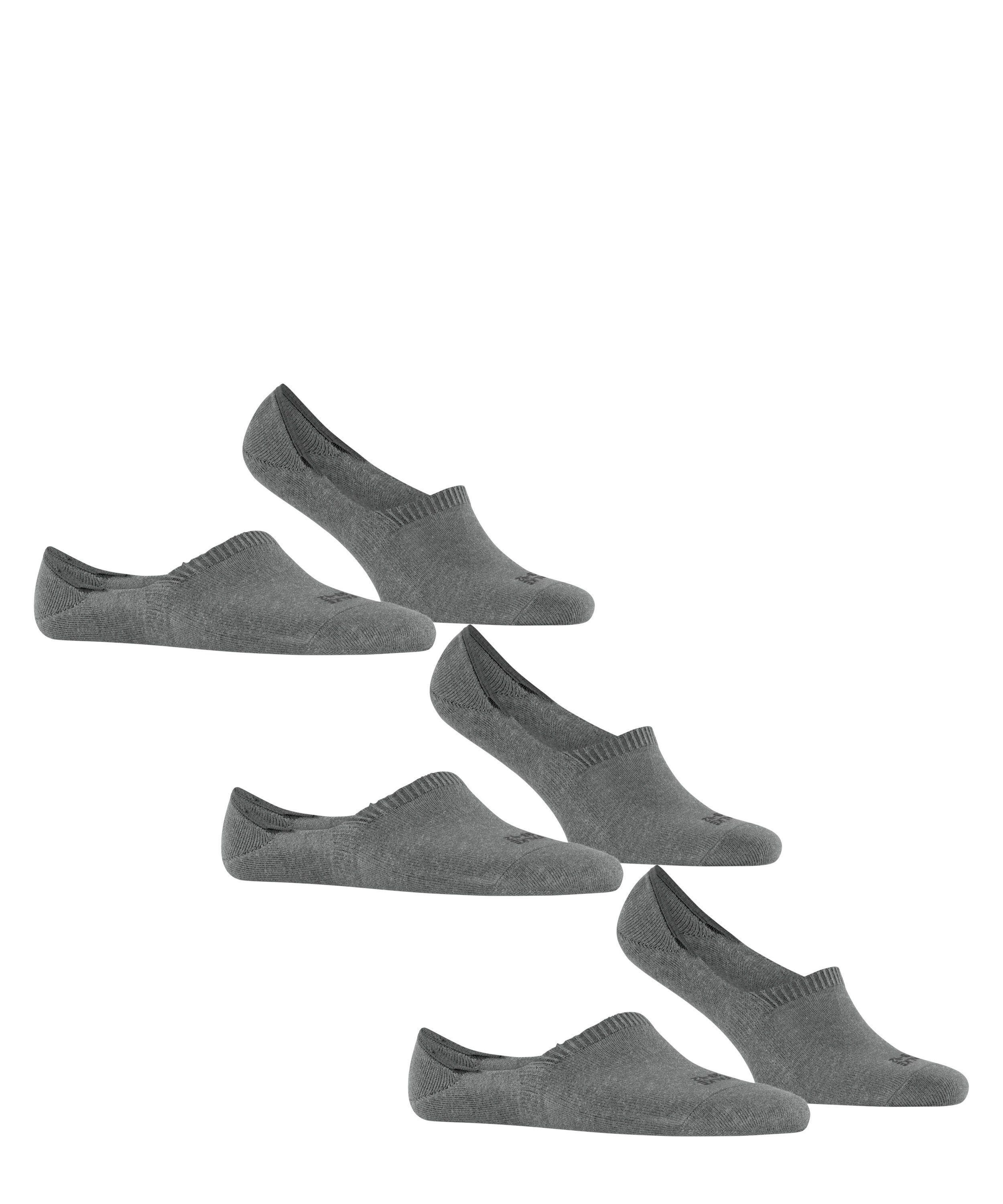 Cut nachhaltigem light 3-Pack (3390) greymel. High Garn mit FALKE Step Füßlinge