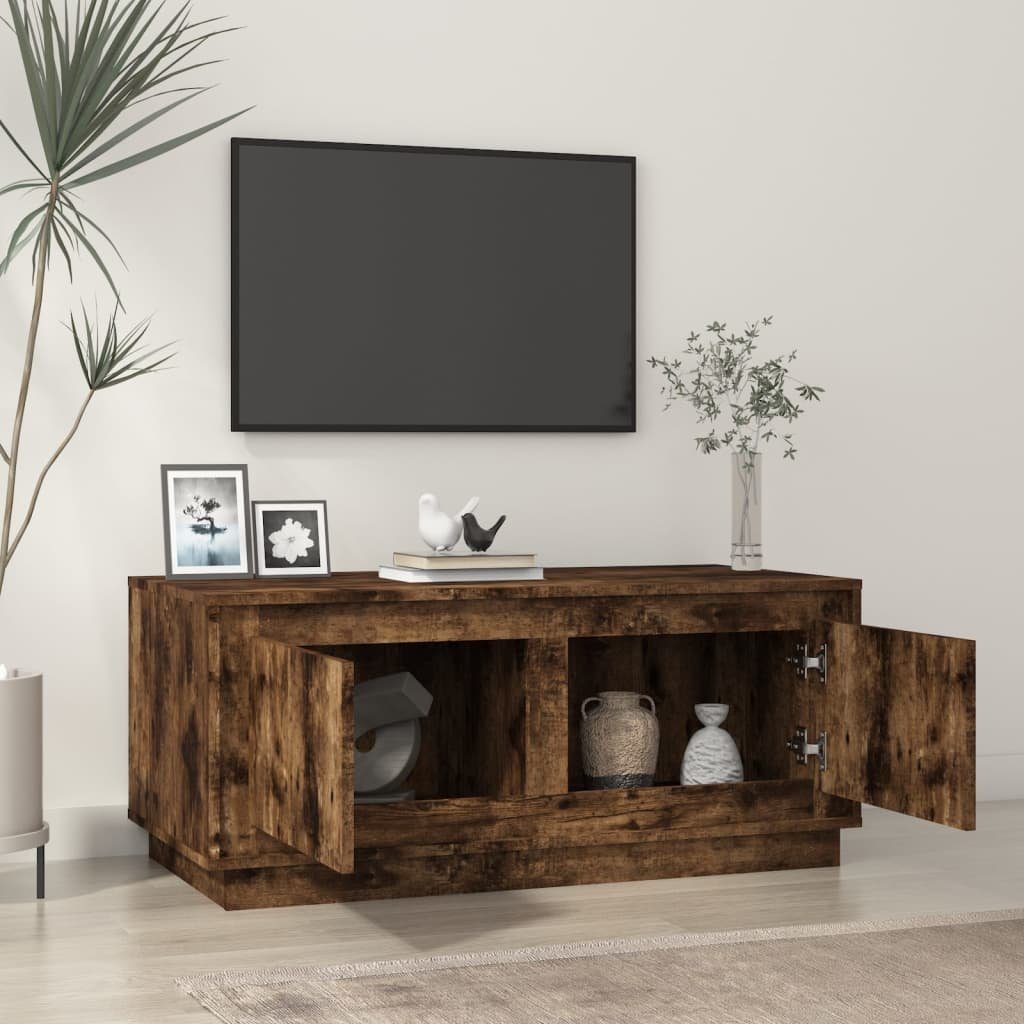 vidaXL Couchtisch Räuchereiche cm Couchtisch 102x50x44 (1-St) | Räuchereiche Räuchereiche Holzwerkstoff