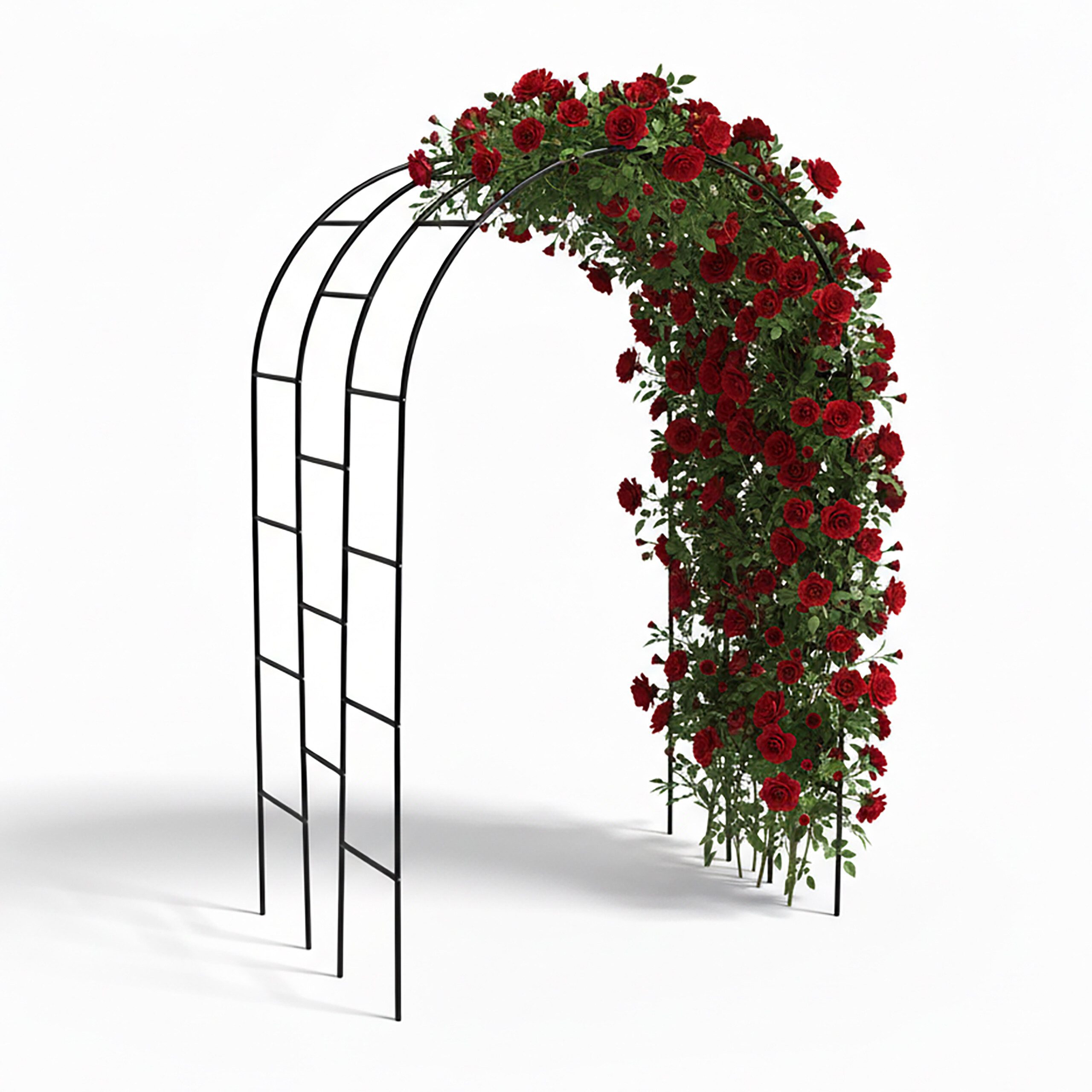 relaxdays Rosenbogen aus Metall