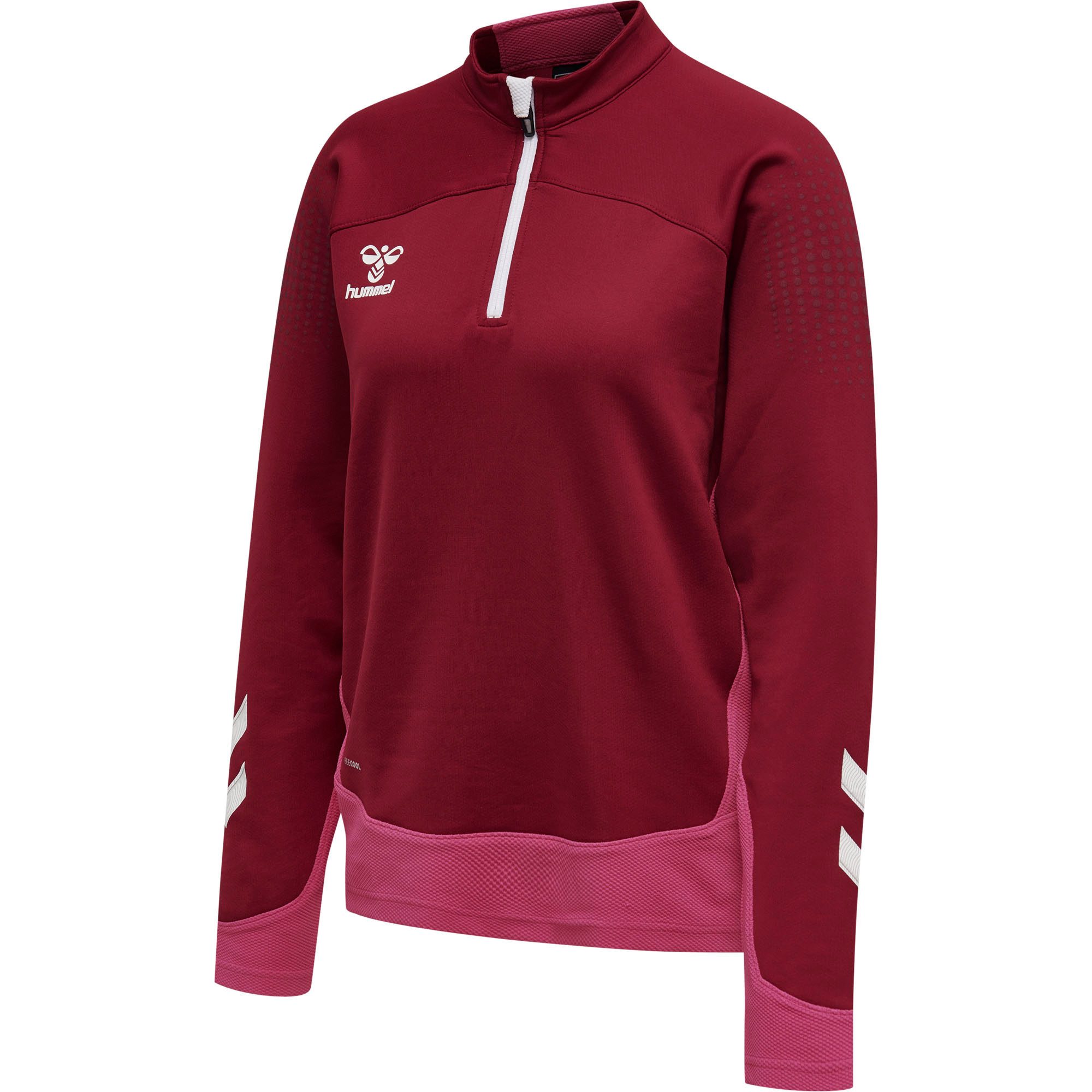 Fleecepullover Hummel Damen Sweatshirt Lead Half Zip 207424