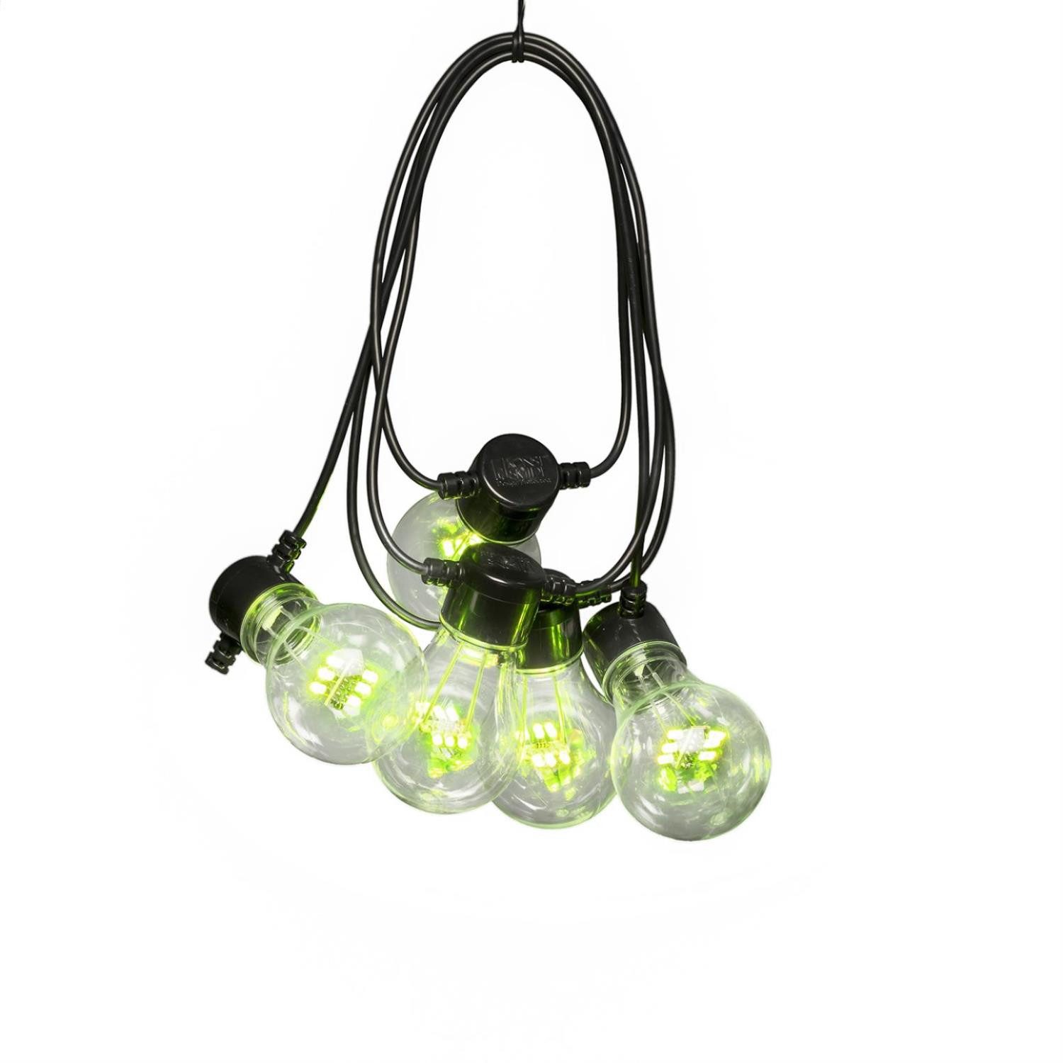 KONSTSMIDE LED-Lichterkette Biergartenkette CIRCUS 10 Glühbirnen 60LED RGB Farbwechsel Party Außen, 60-flammig