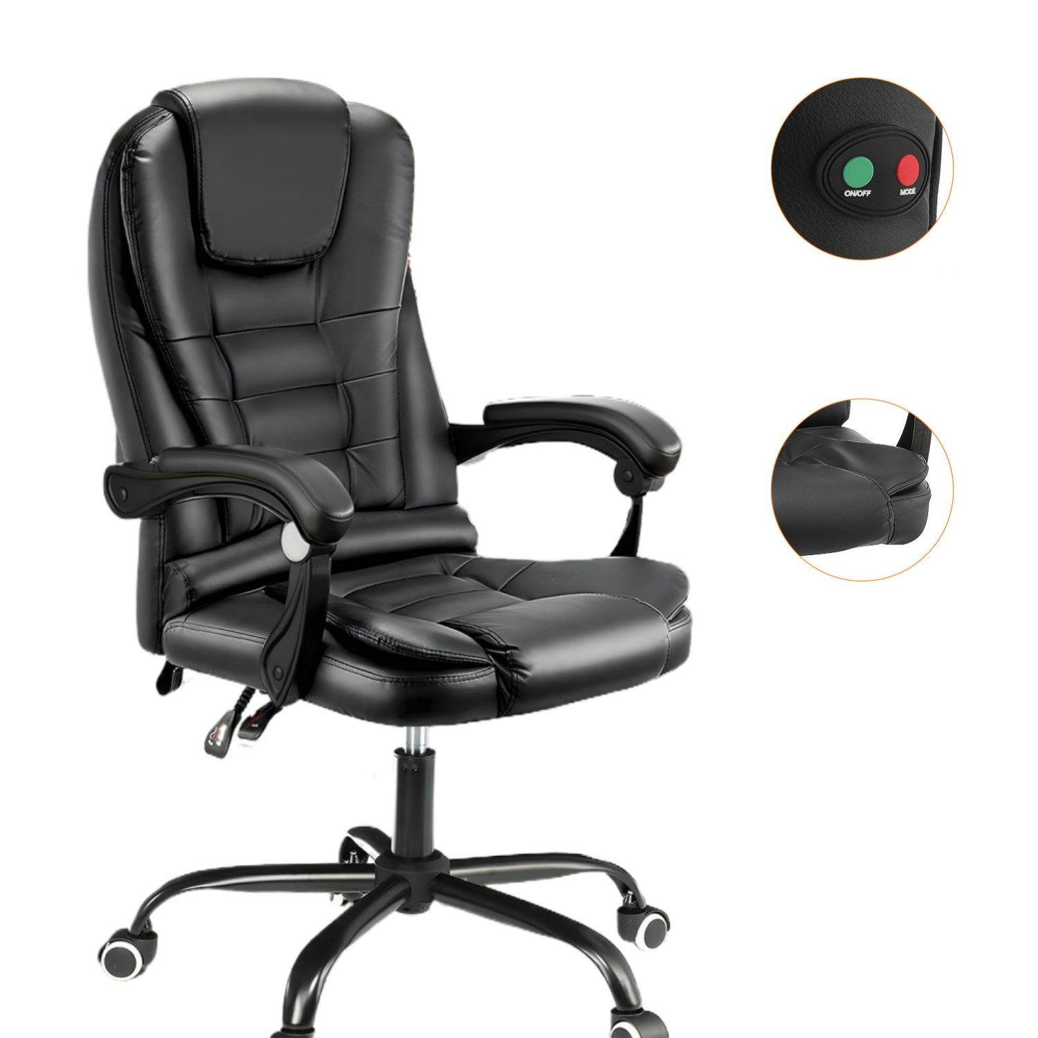 WILGOON Bürostuhl Ergonomischer Bürostuhl Massage Chefsessel günstig online kaufen