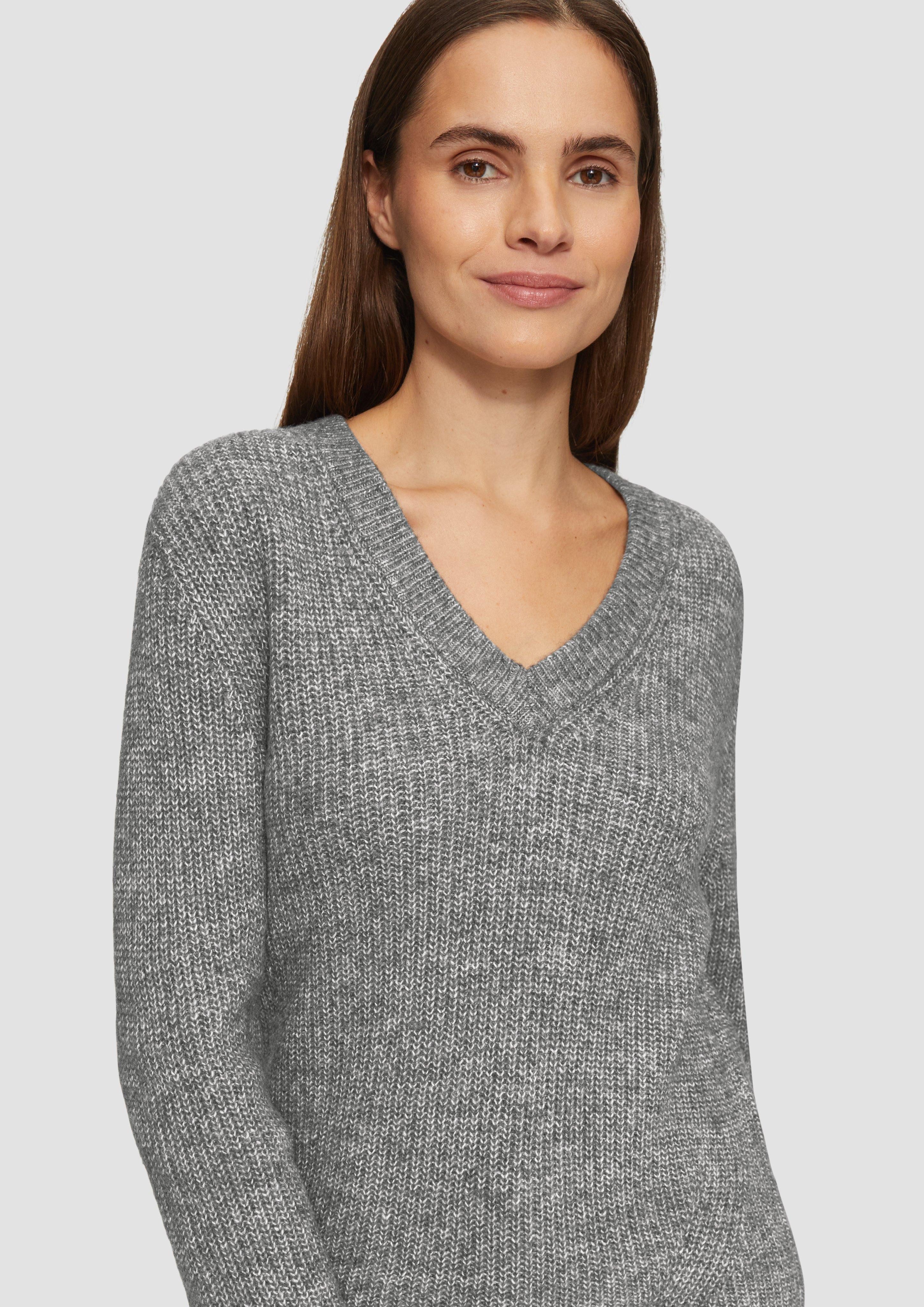 s.Oliver Strickpullover Strickpullover mit V-Ausschnitt und günstig online kaufen