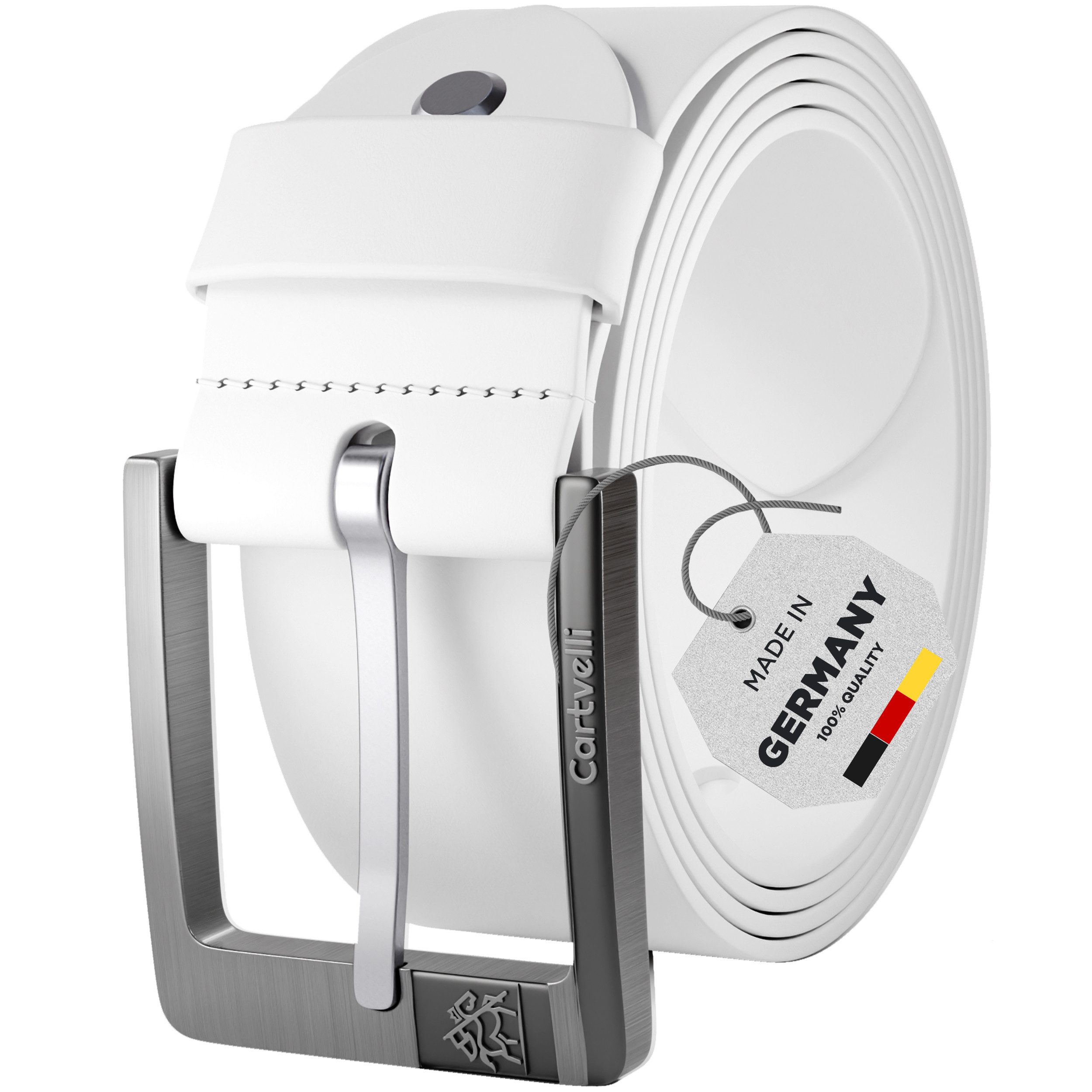 Cartvelli Ledergürtel Premium Ledergürtel Herren Made in Germany mit Geschenkbox Gürtel 40mm