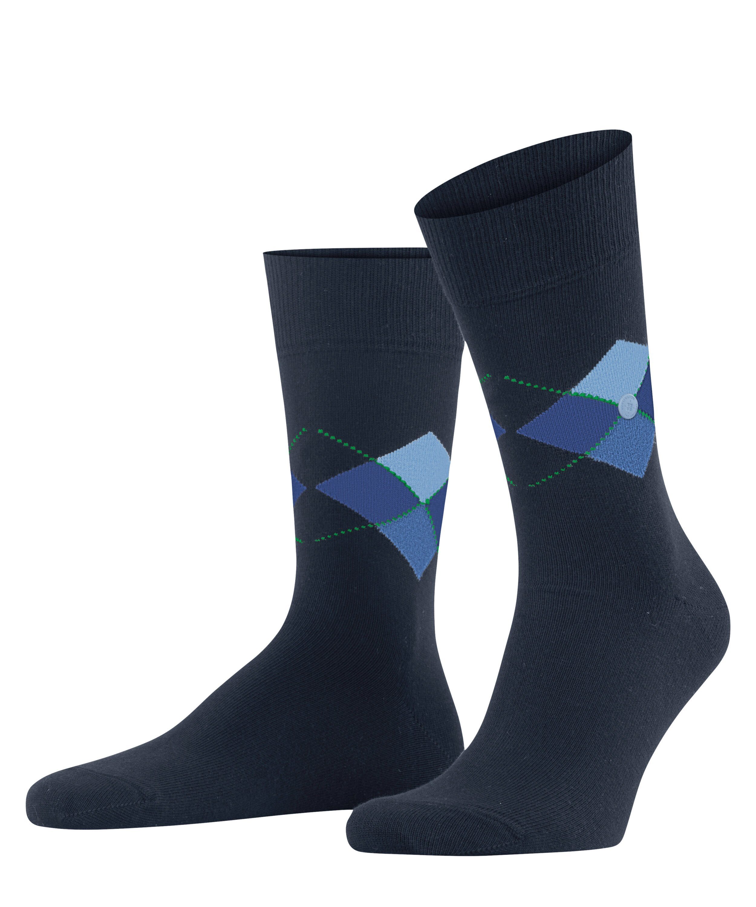 Multi (6120) King Burlington (1-Paar) marine Socken