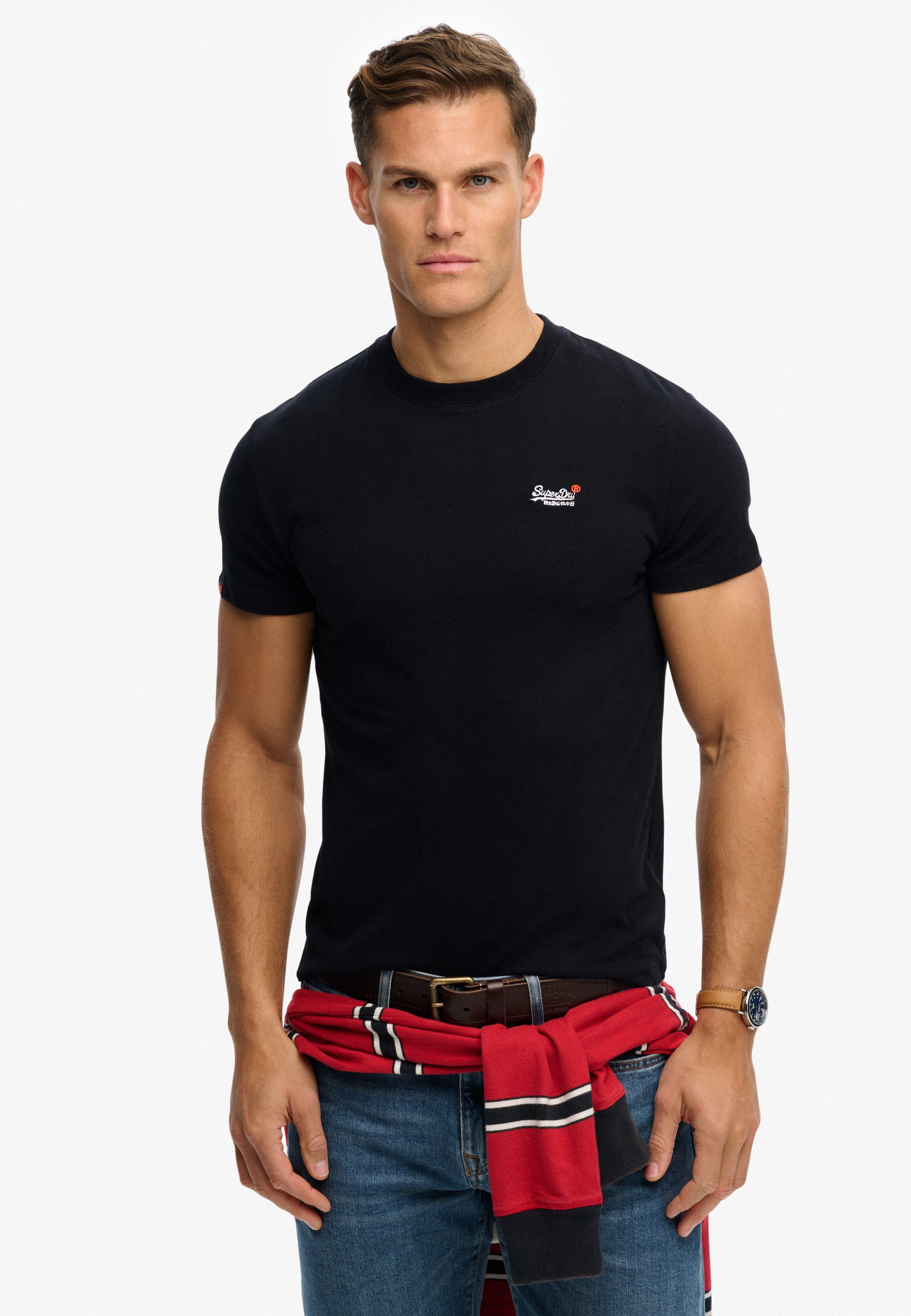 Superdry Rundhalsshirt ESSENTIAL CONTRAST EMB TEE