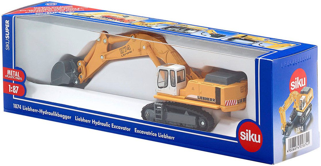 Siku Spielzeug-Bagger SIKU Super, Liebherr Hydraulikbagger (1874) günstig online kaufen
