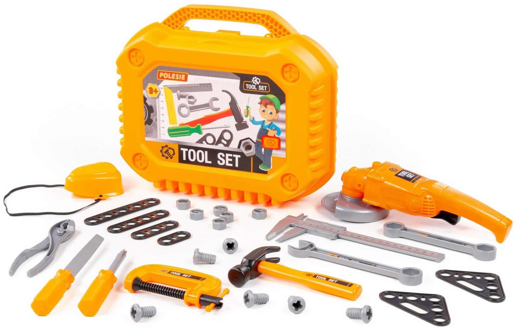 Polesie Spielwerkzeugkoffer Werkzeugkoffer Kinder Werkzeug Spielset 30-tlg., (Set, 30-tlg)