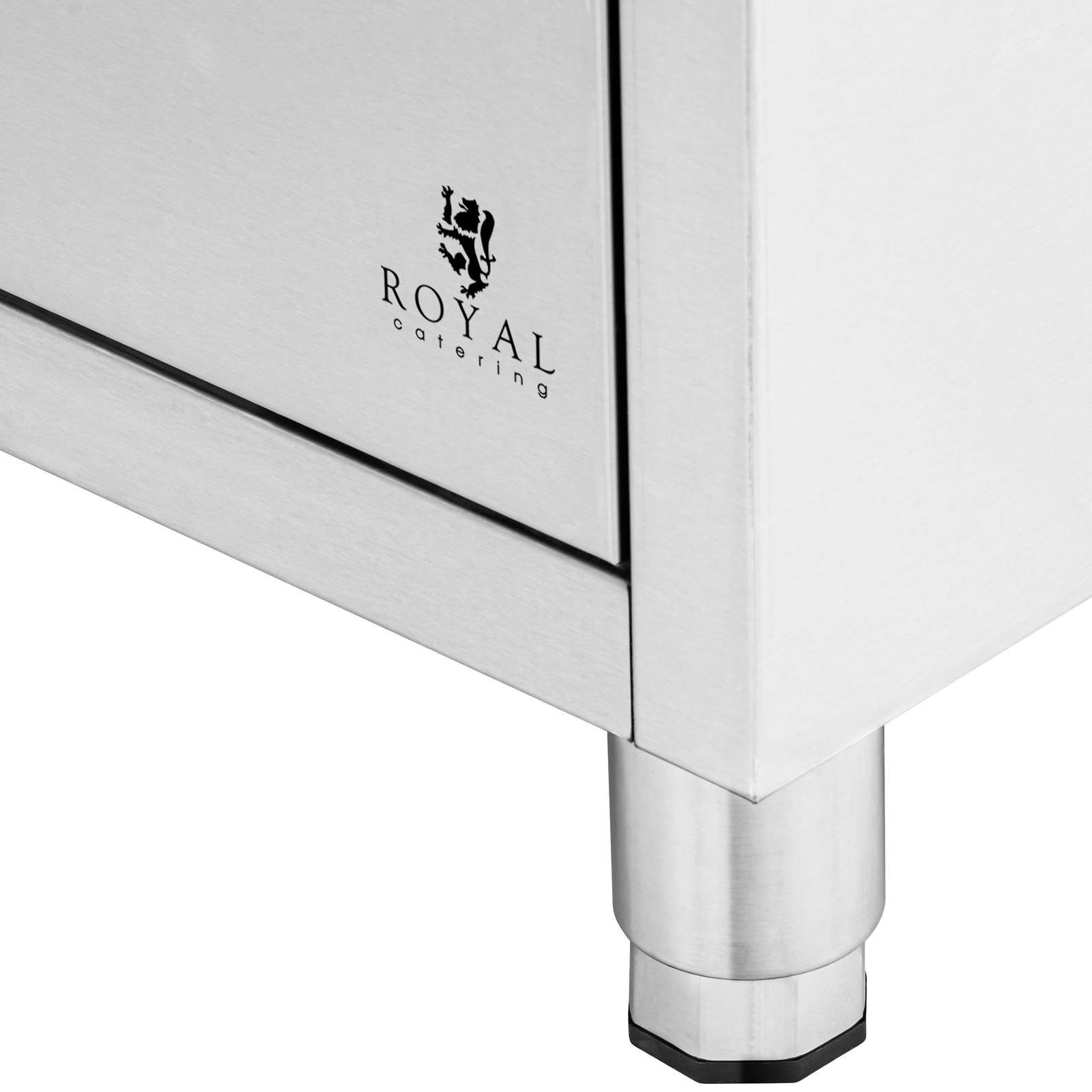 Royal Catering Vorratsschrank 60 x 50 x 87 cm Edelstahl-Arbeitsschrank 3 Schubladen Gastro