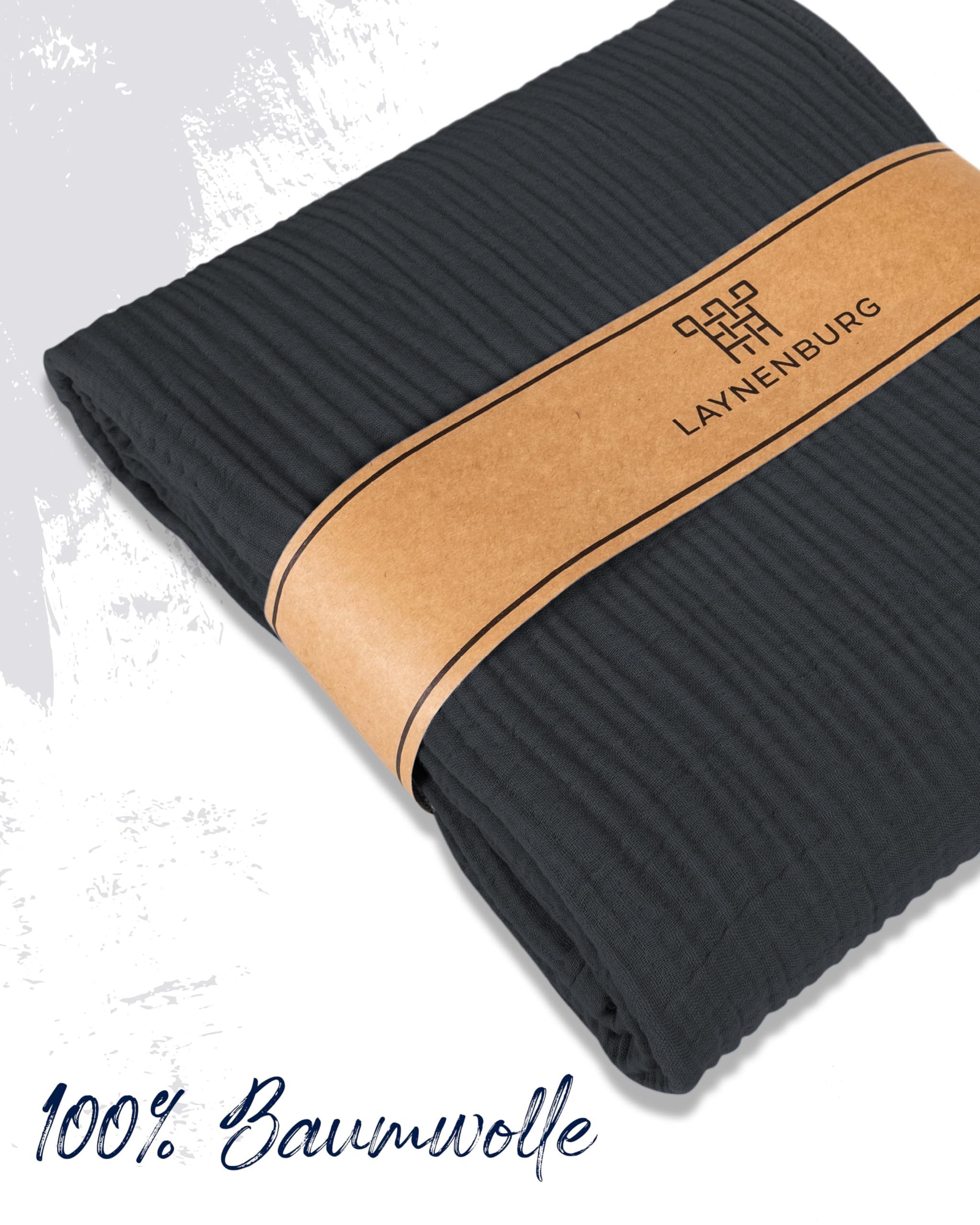 Laynenburg Tagesdecke Musselin aus 100% Baumwolle günstig online kaufen