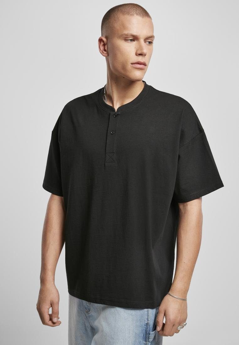 Rundhalsshirt Oversized Henley Tee Herren Shirt