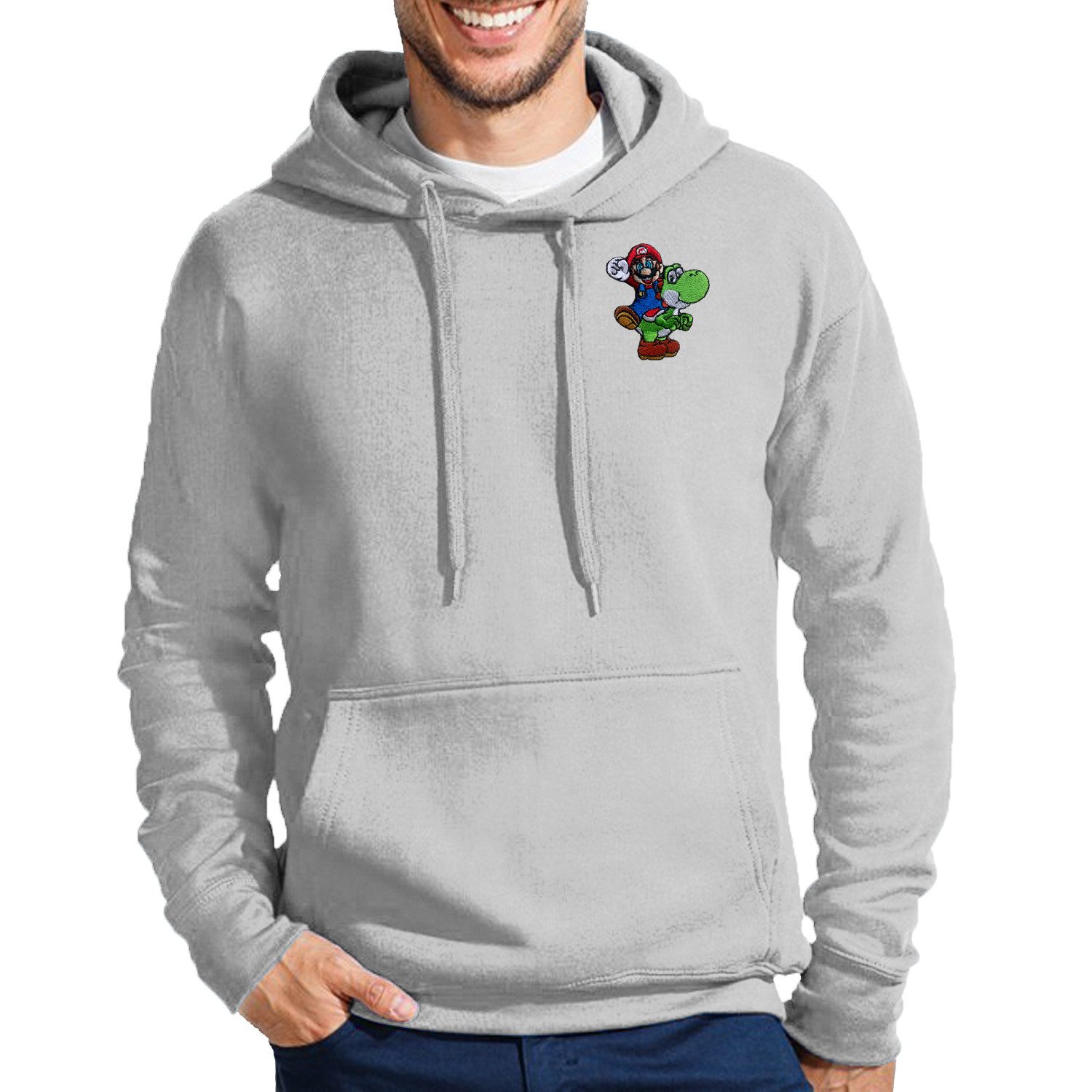 Hoodie Modellname Super Mario & Yoshi Retro-Stick Hoodie Produkttitel