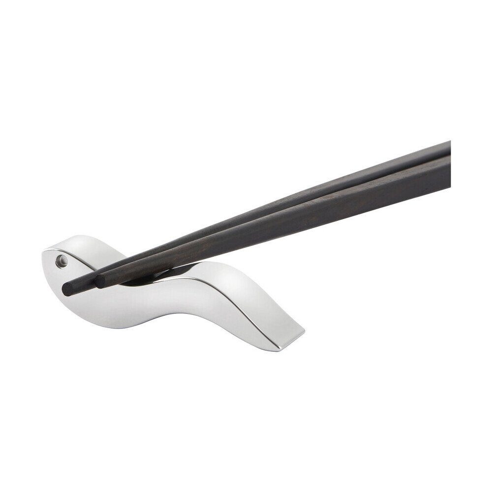 Alessi Essstäbchen Essstäbchen Anna Stick 3-tlg. Ebenholz, Essstäbchen Anna Stick, 3-tlg., 24,00cm, Stahl, natur