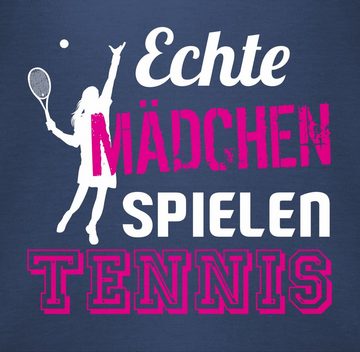 Shirtracer Shirtbody Echte Mädchen spielen Tennis Sport & Bewegung Baby