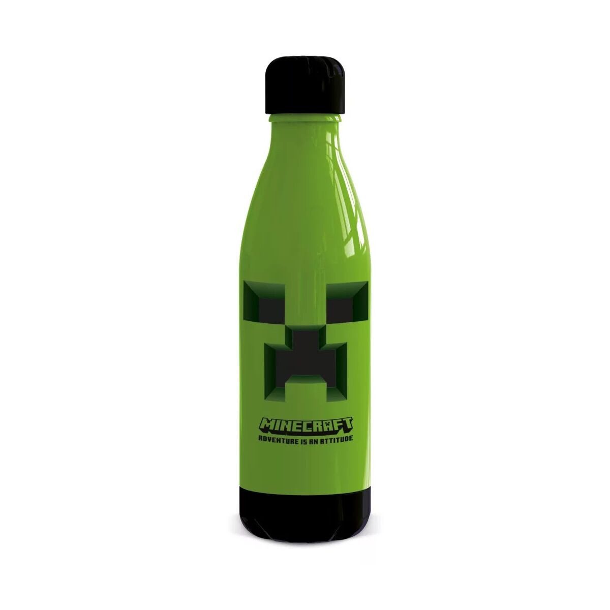 Minecraft Trinkflasche Minecraft Attitude Kunststoffflasche mit Schraubverschluss