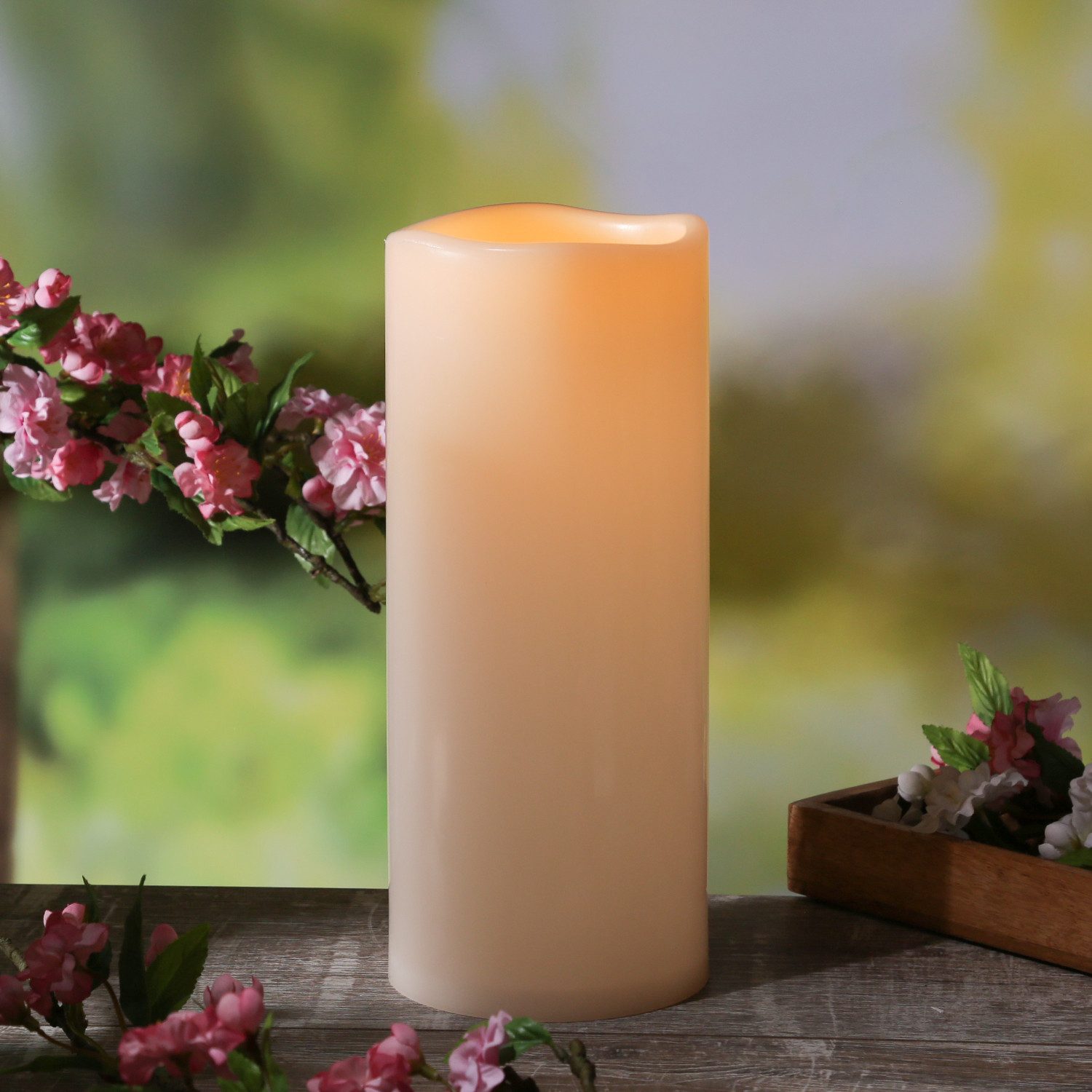 MARELIDA LED-Kerze XXL LED Kerze für Außen flackernd H: 30cm D: 12,5cm outd günstig online kaufen