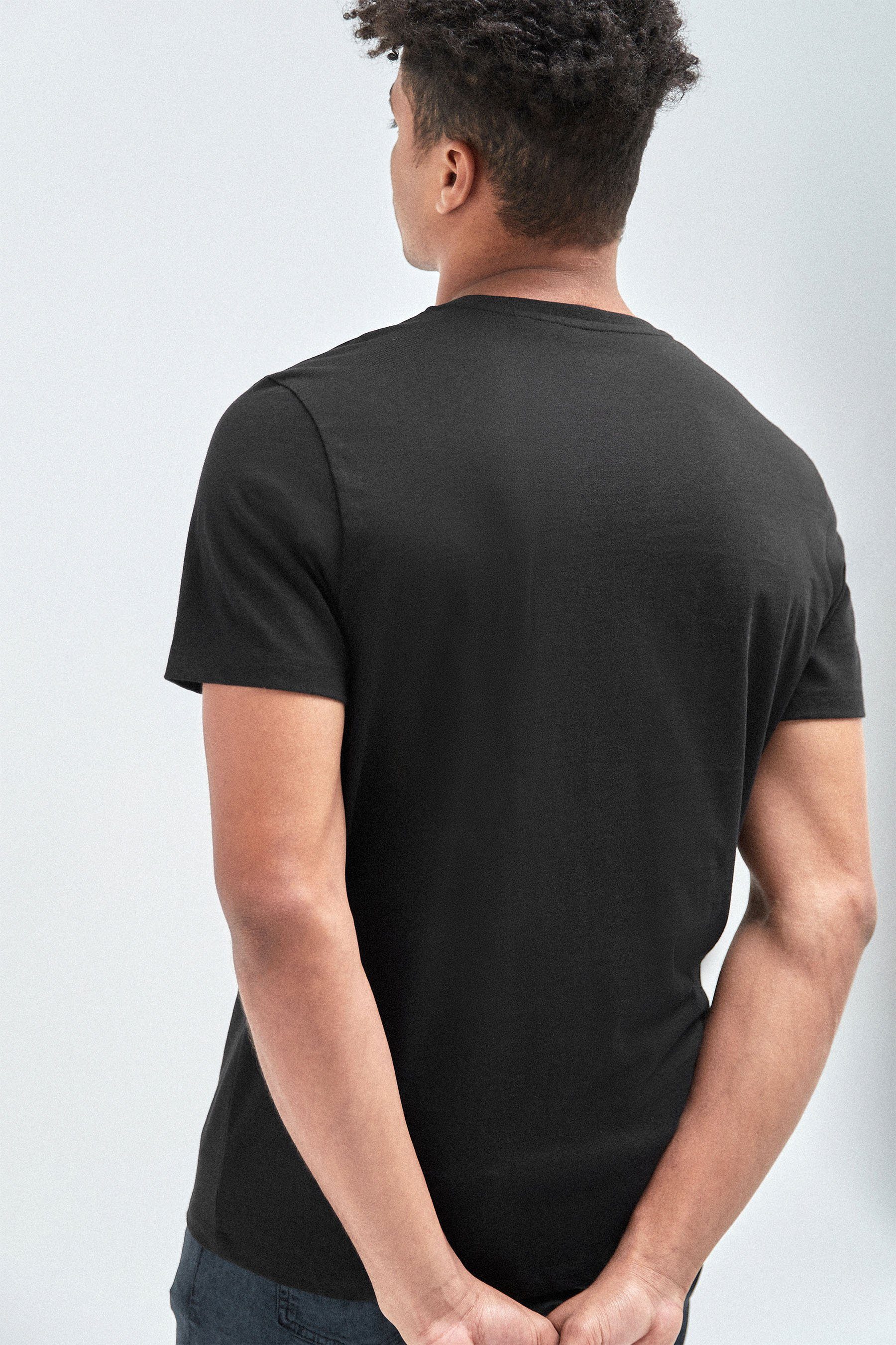 Next T-Shirt (1-tlg) Black