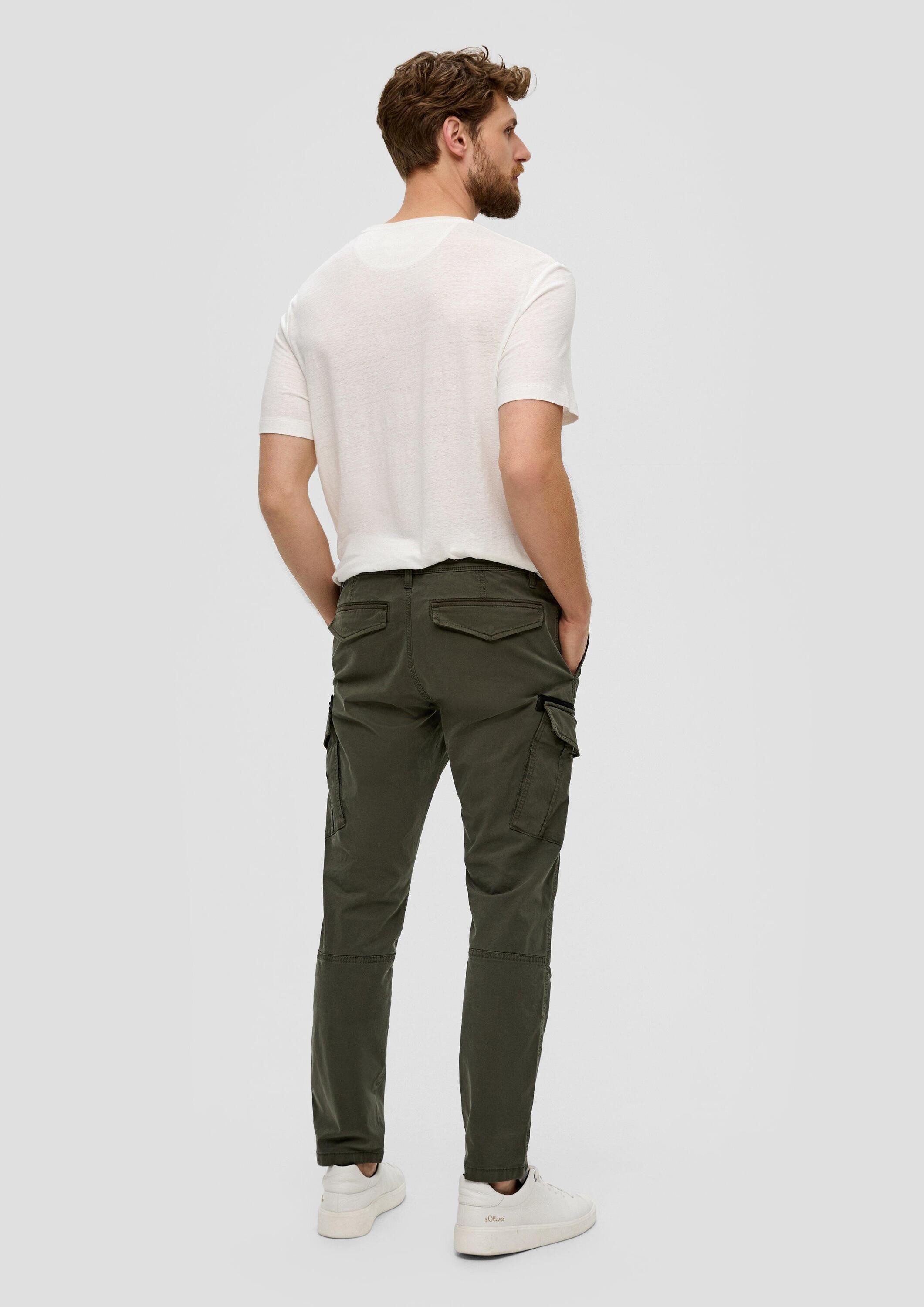 s.Oliver Chinos Hose PHOENIX Cargohose mit Garment Dye und Straight Leg
