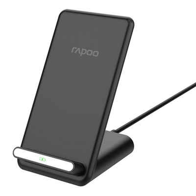 Rapoo XC210 Kabelloser QI Dual-Ladestand, 10W, schwarz Wireless Charger