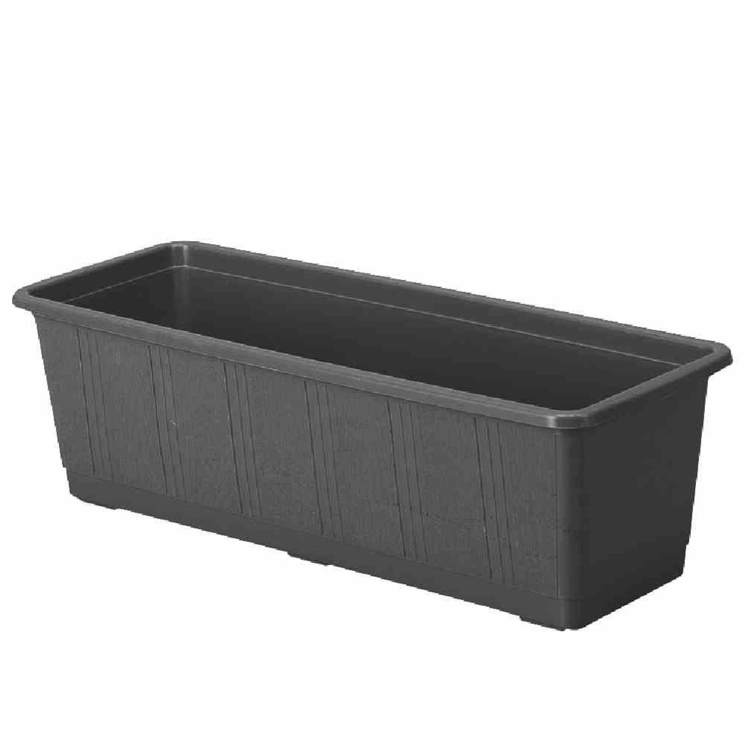 Geli Pflanzkübel Bewässerungskasten Aqua Gr. 60 cm anthrazit mit Wasserstandsanzeige