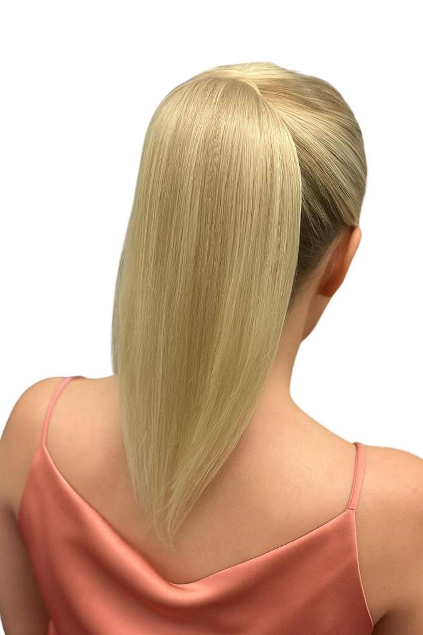 NOGI Echthaar-Extension NOGI Rose Glimmer, Echthaar-Ponytail, 30 cm glatt mit natürlichem Glanz
