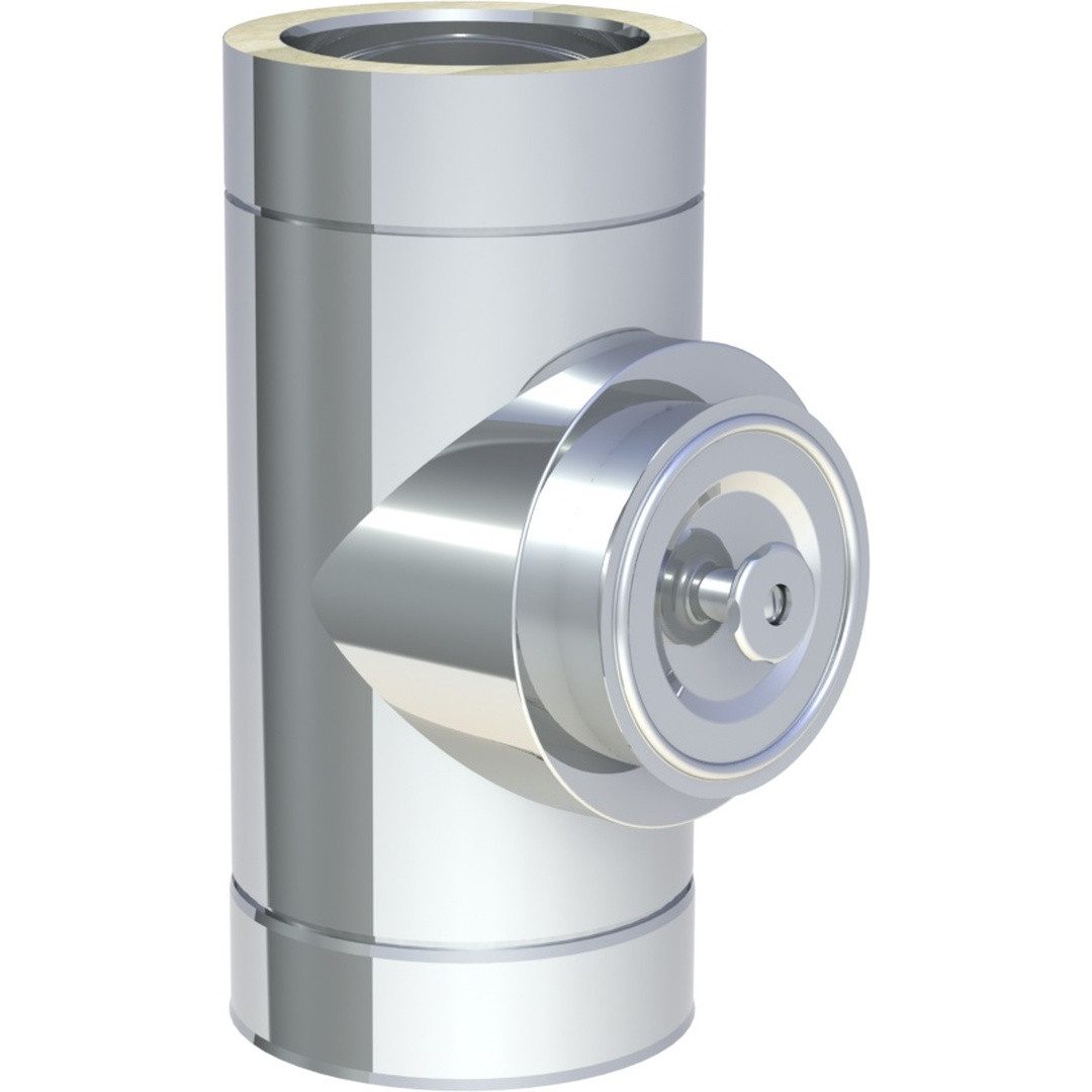 Jeremias Schornstein DW-ECO 2.0 Ø 150 mm - Revisionselement rund, Deckel für Öl und Gas, Ø 150 mm