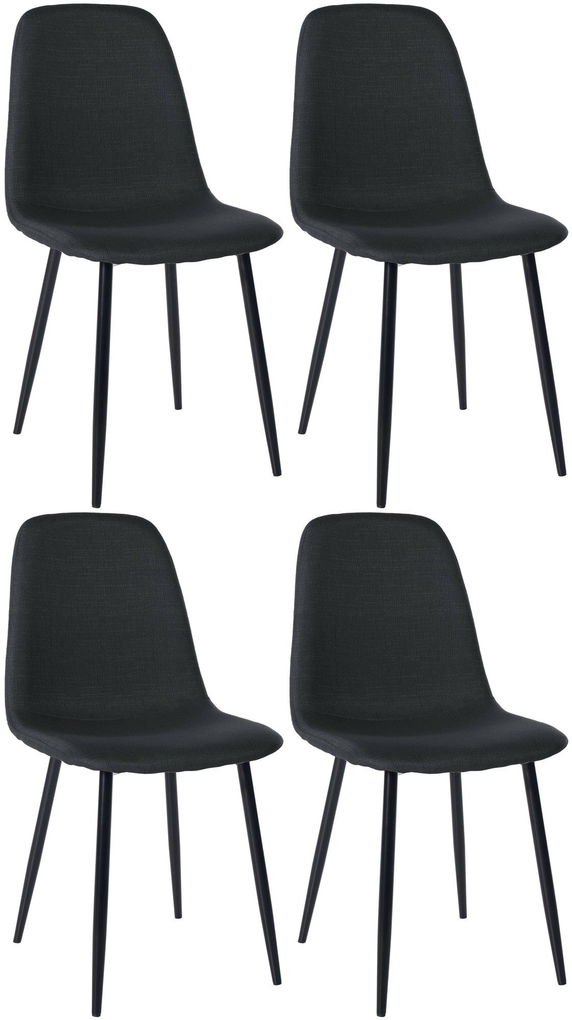 CLP Esszimmerstuhl Napier (4er Set), Metall, günstig online kaufen